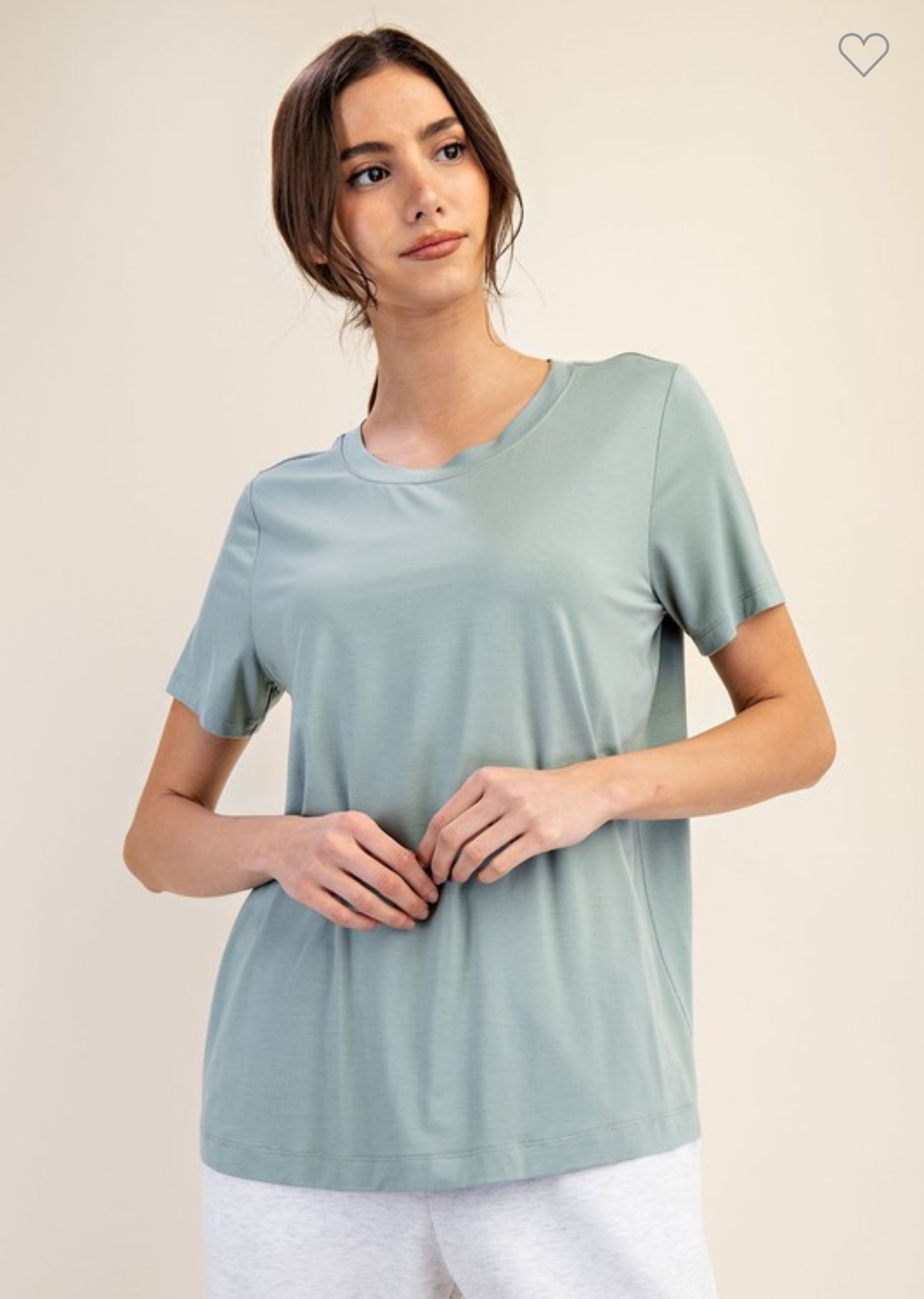 Viscose Modal Short Sleeve Top