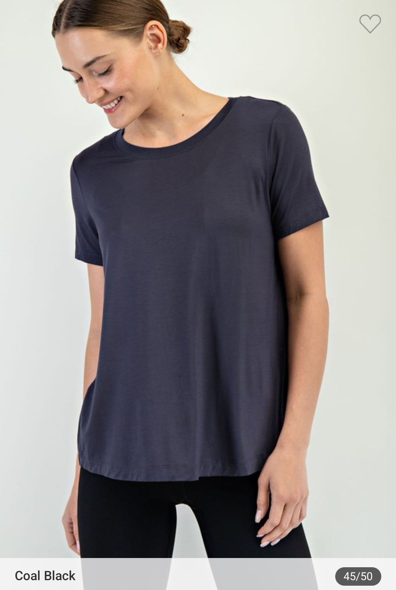 Viscose Modal Short Sleeve Top