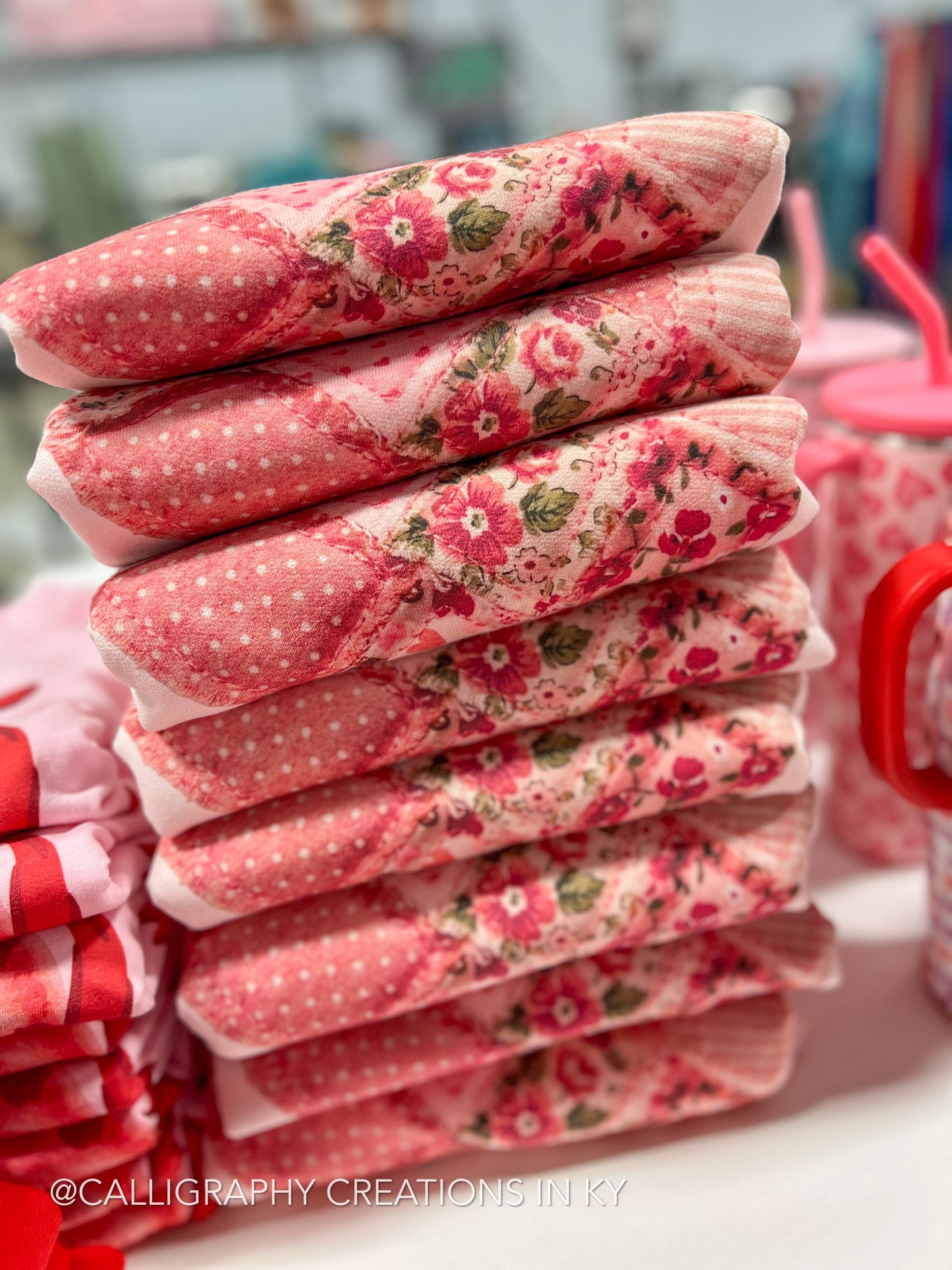 Faux Patchwork Heart Sweatshirt