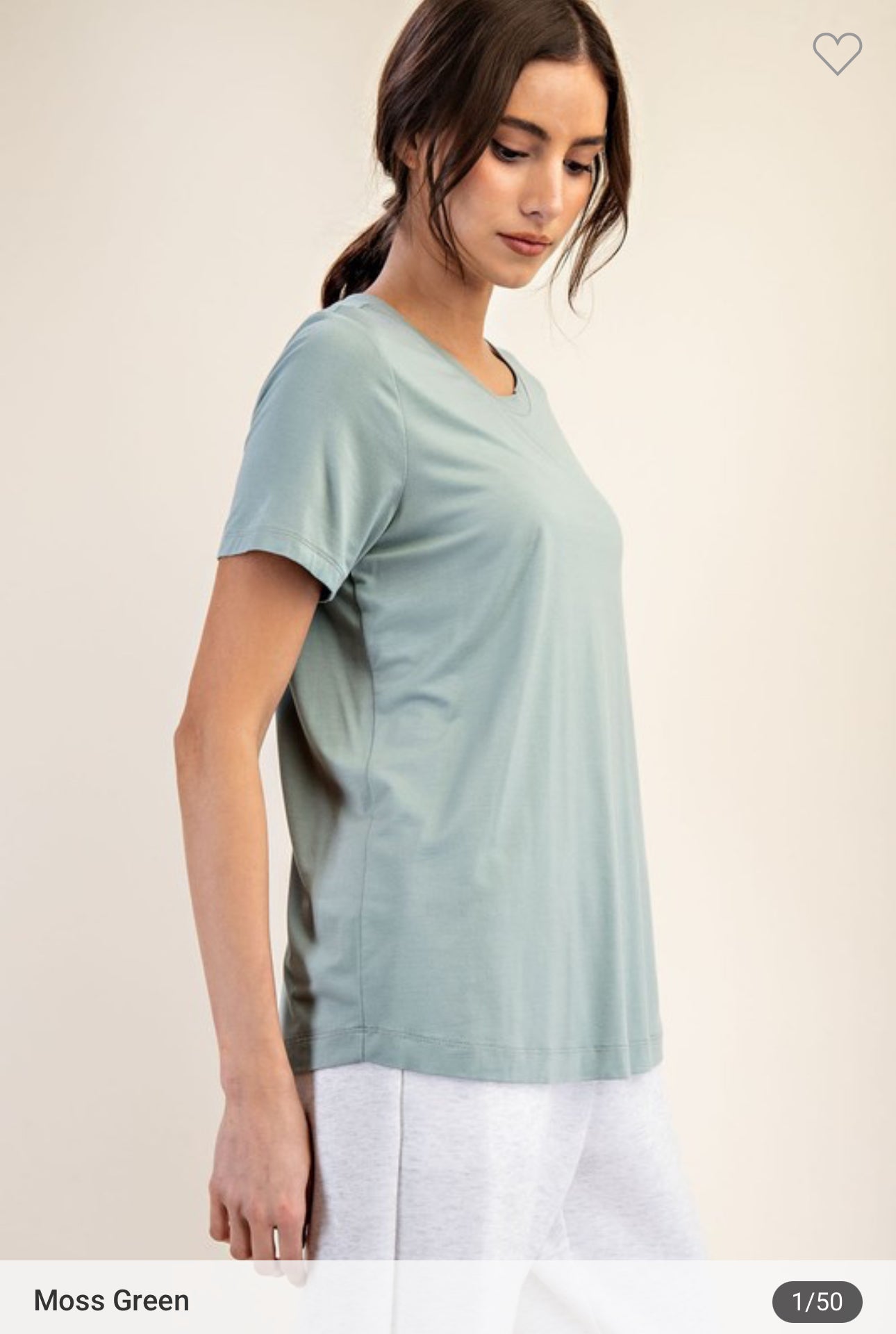 Viscose Modal Short Sleeve Top