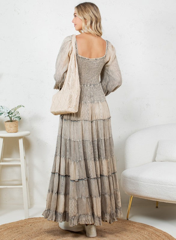Boho Tiered Maxi Dres