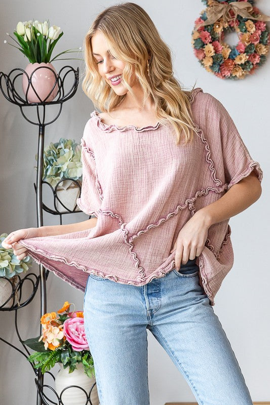 Washed Double Gauze Top