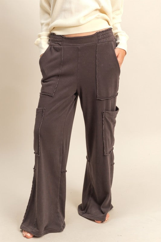 Oversized Utility Lounge Pants with Pockets