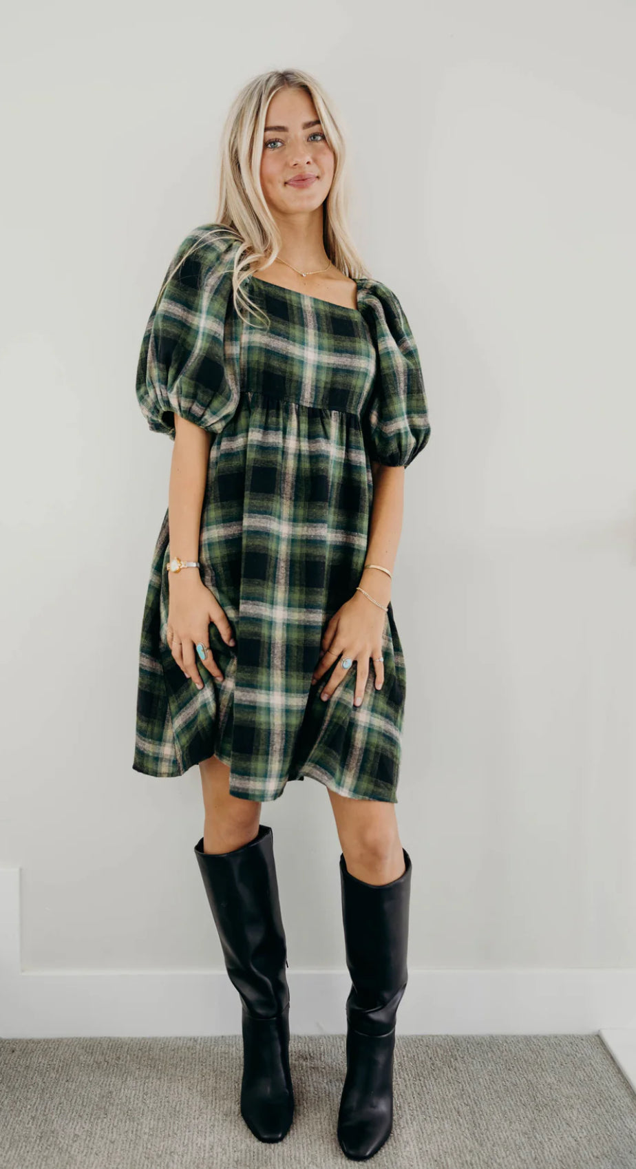 The Tatum Empire Waist Knee Length Dress