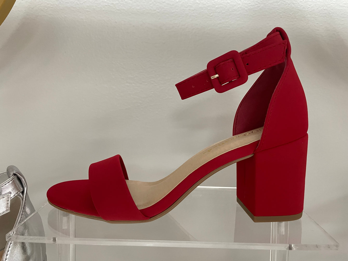 LP-Red Strappy Heels - Talk of the Town