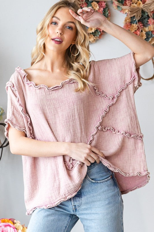 Washed Double Gauze Top