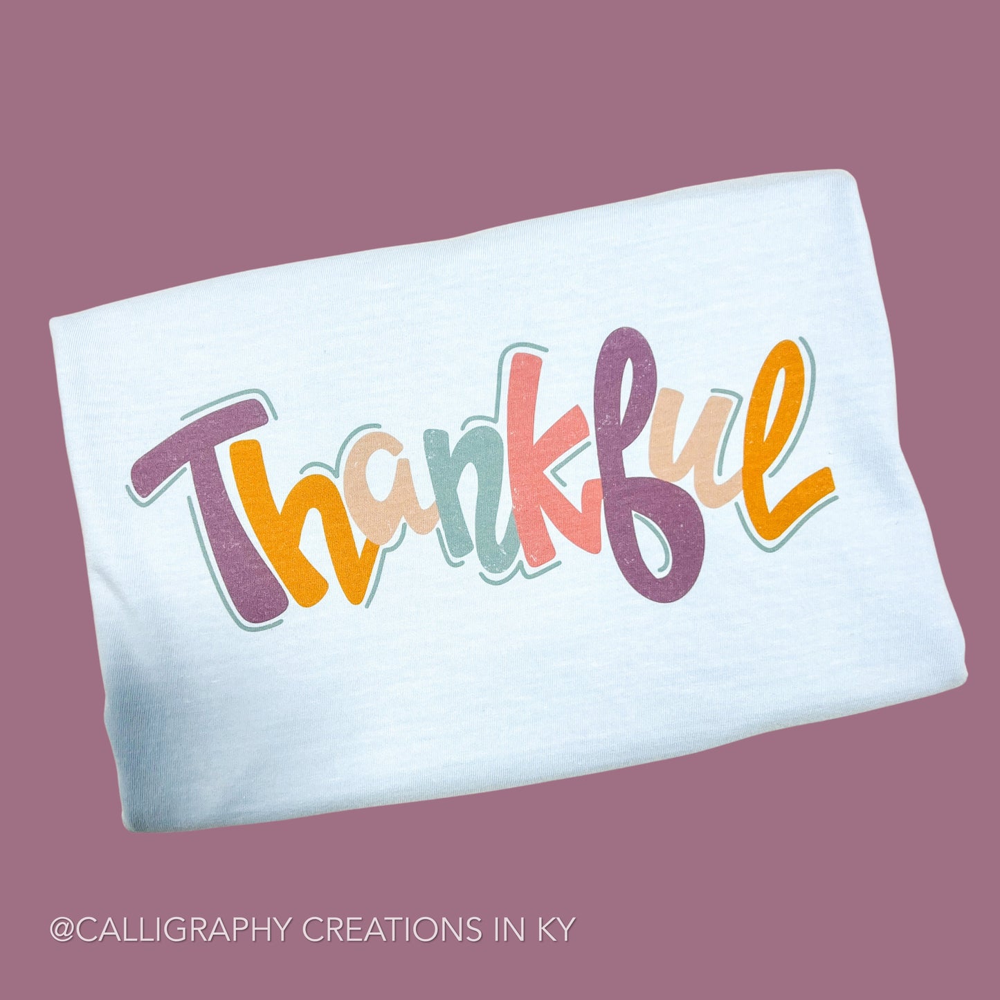 Multi Script Thankful CC Tee - Talk of the Town