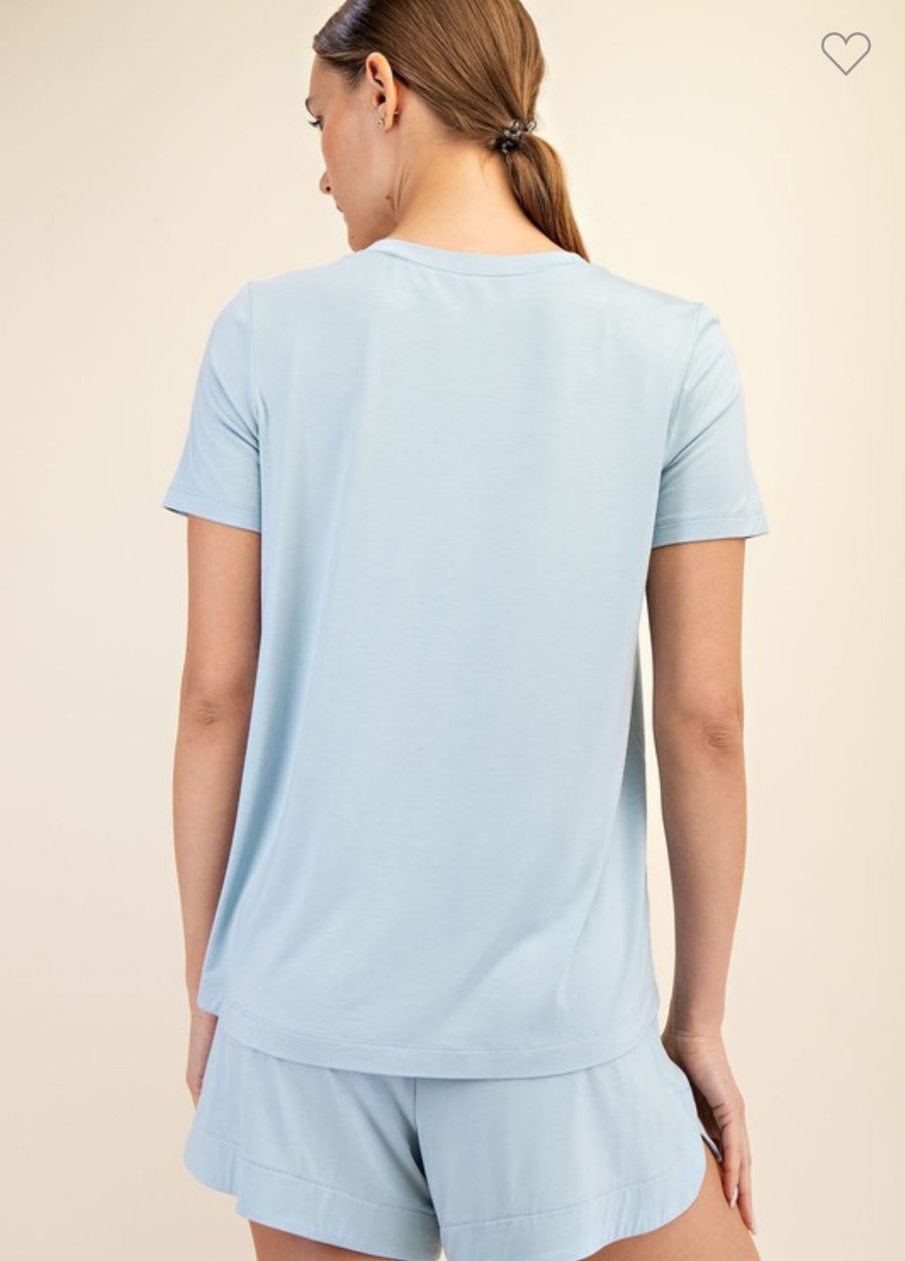 Viscose Modal Short Sleeve Top