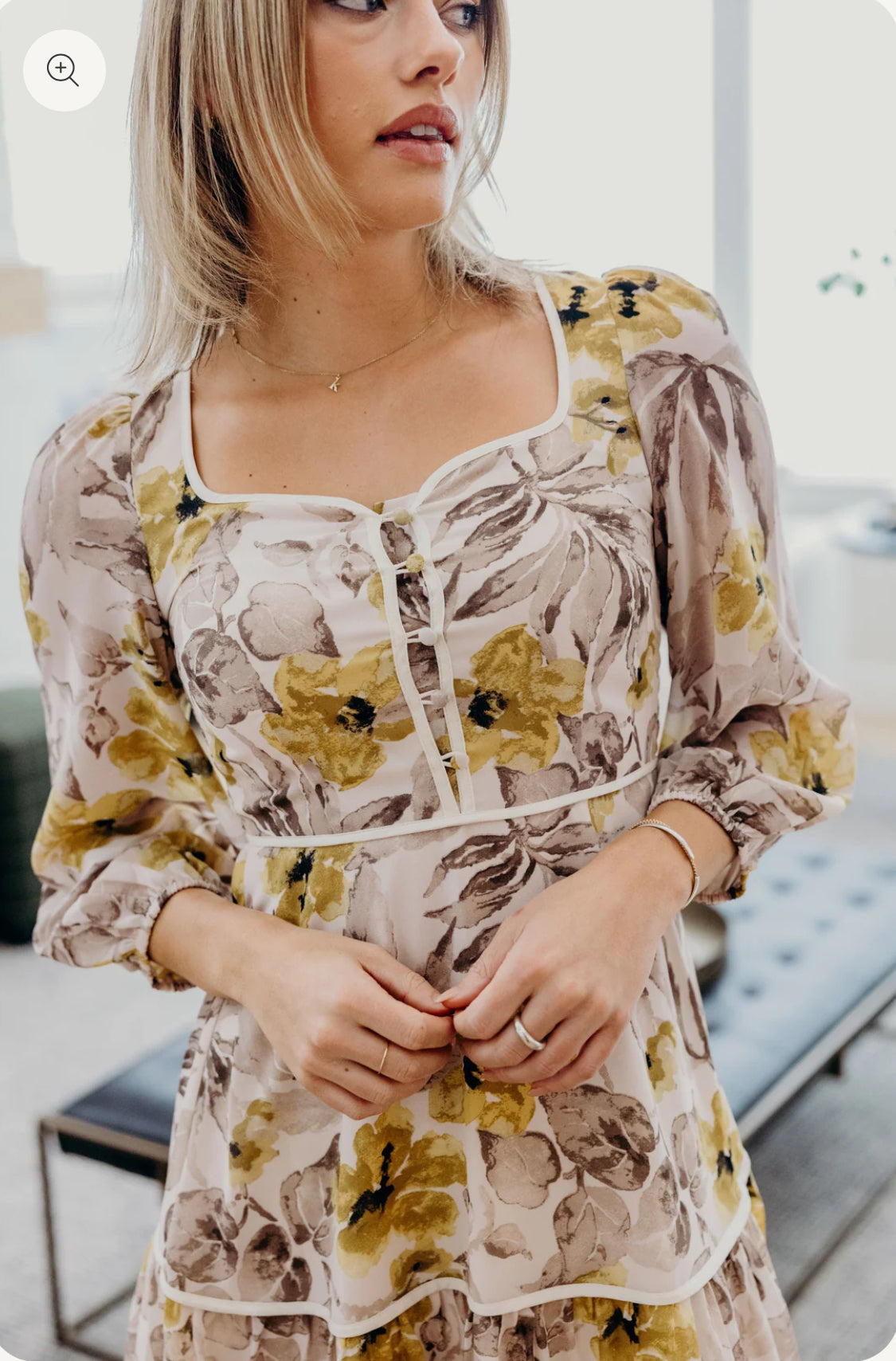 Floral Tiered Midi Dress