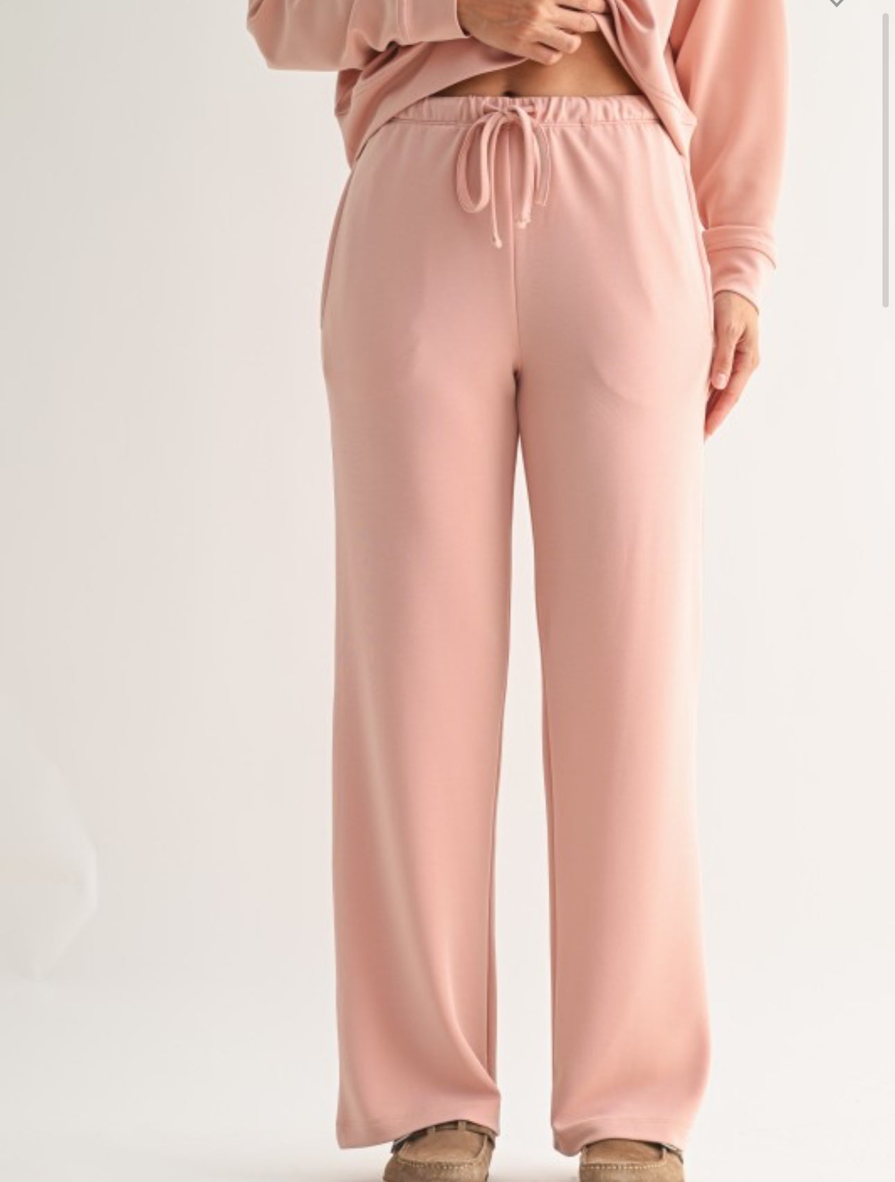 Simple Scuba Wide-leg Pant