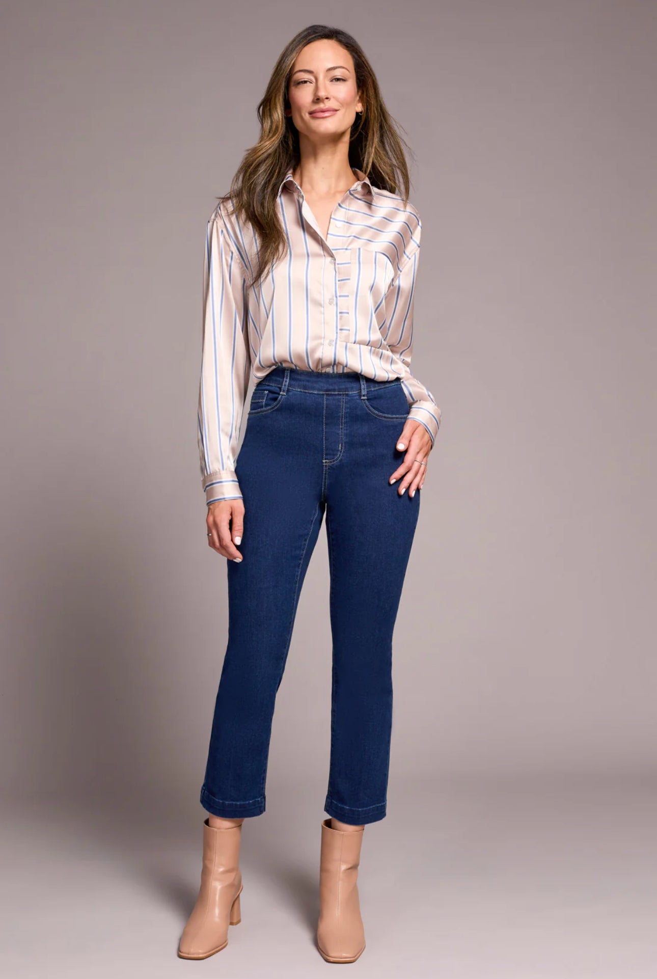 Audrey Straight Crop Jean