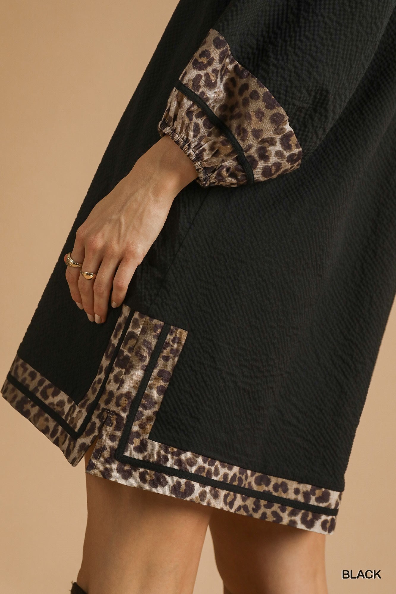 Lining Textured Mini Dress