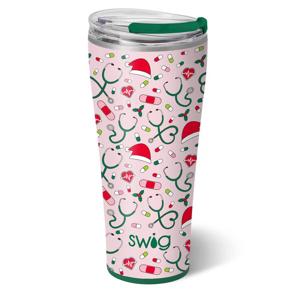 Santa’s Scrubs 32 oz Swig Tumbler