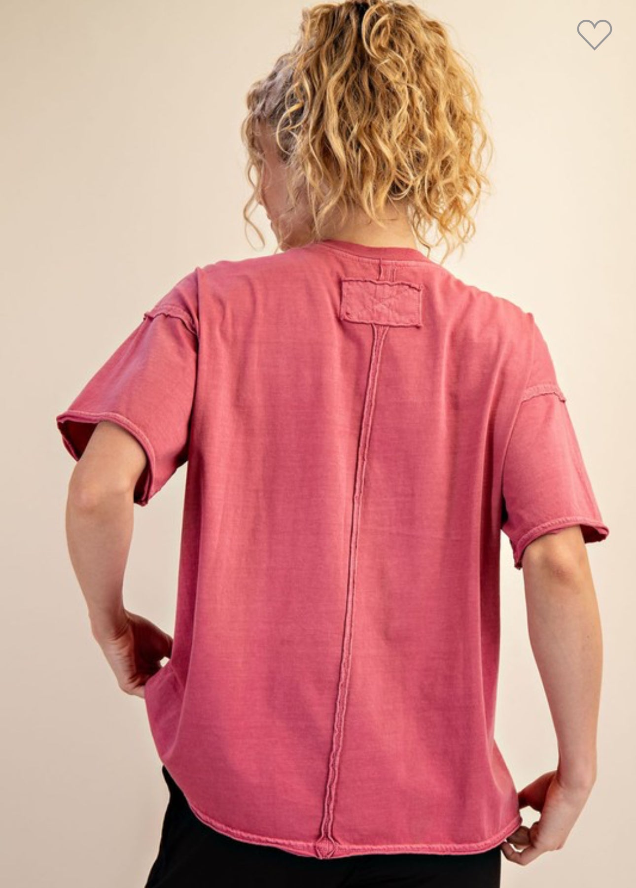 Washed Boxy Cotton Tee
