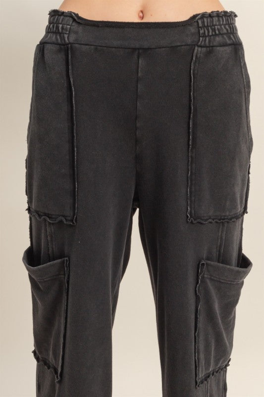 Oversized Utility Lounge Pants with Pockets