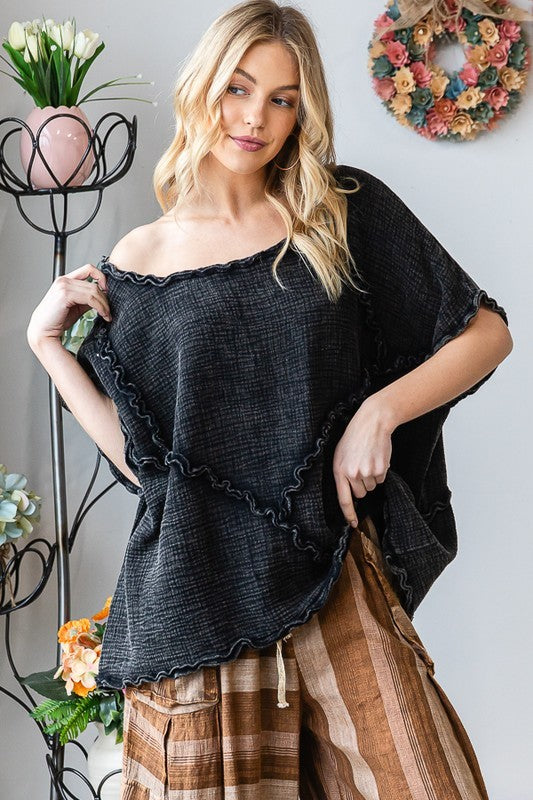 Washed Double Gauze Top