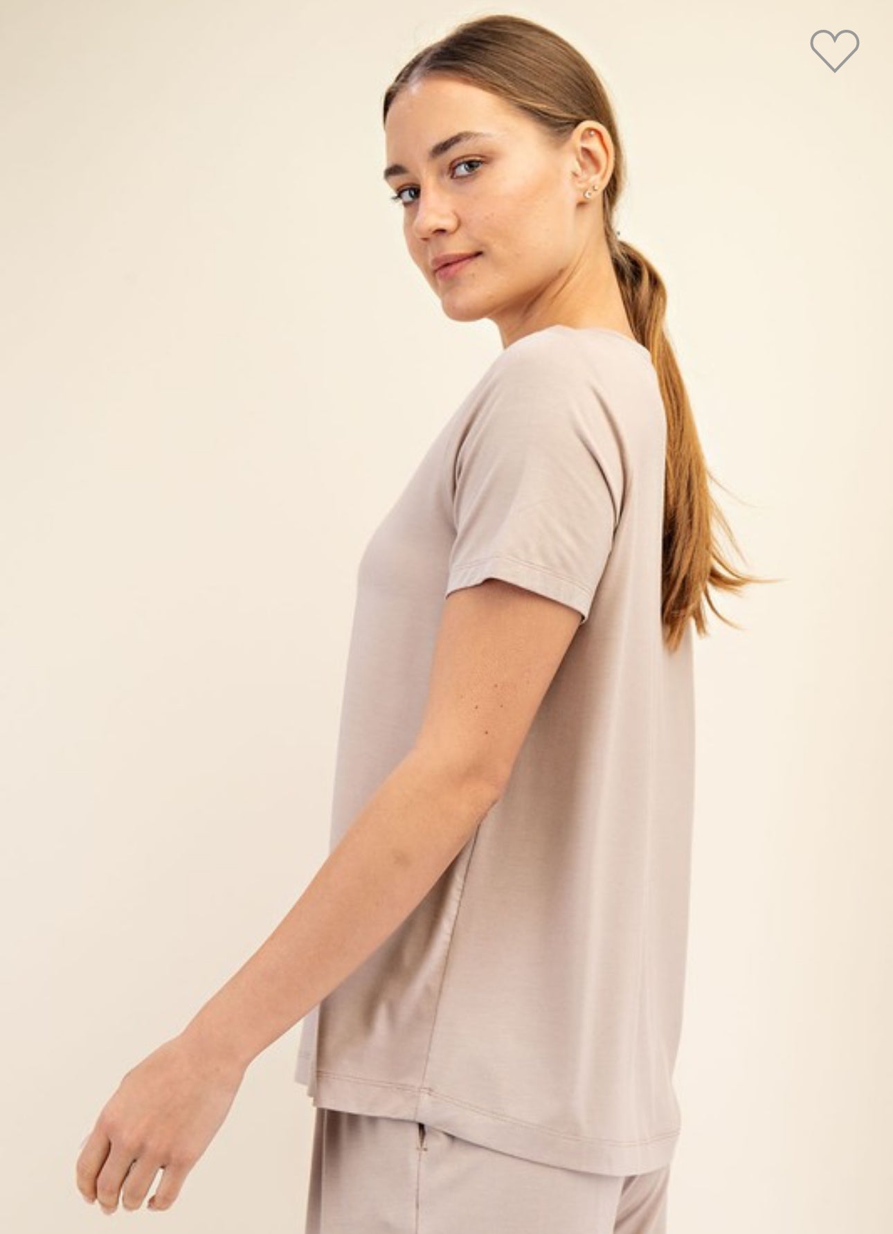 Viscose Modal Short Sleeve Top