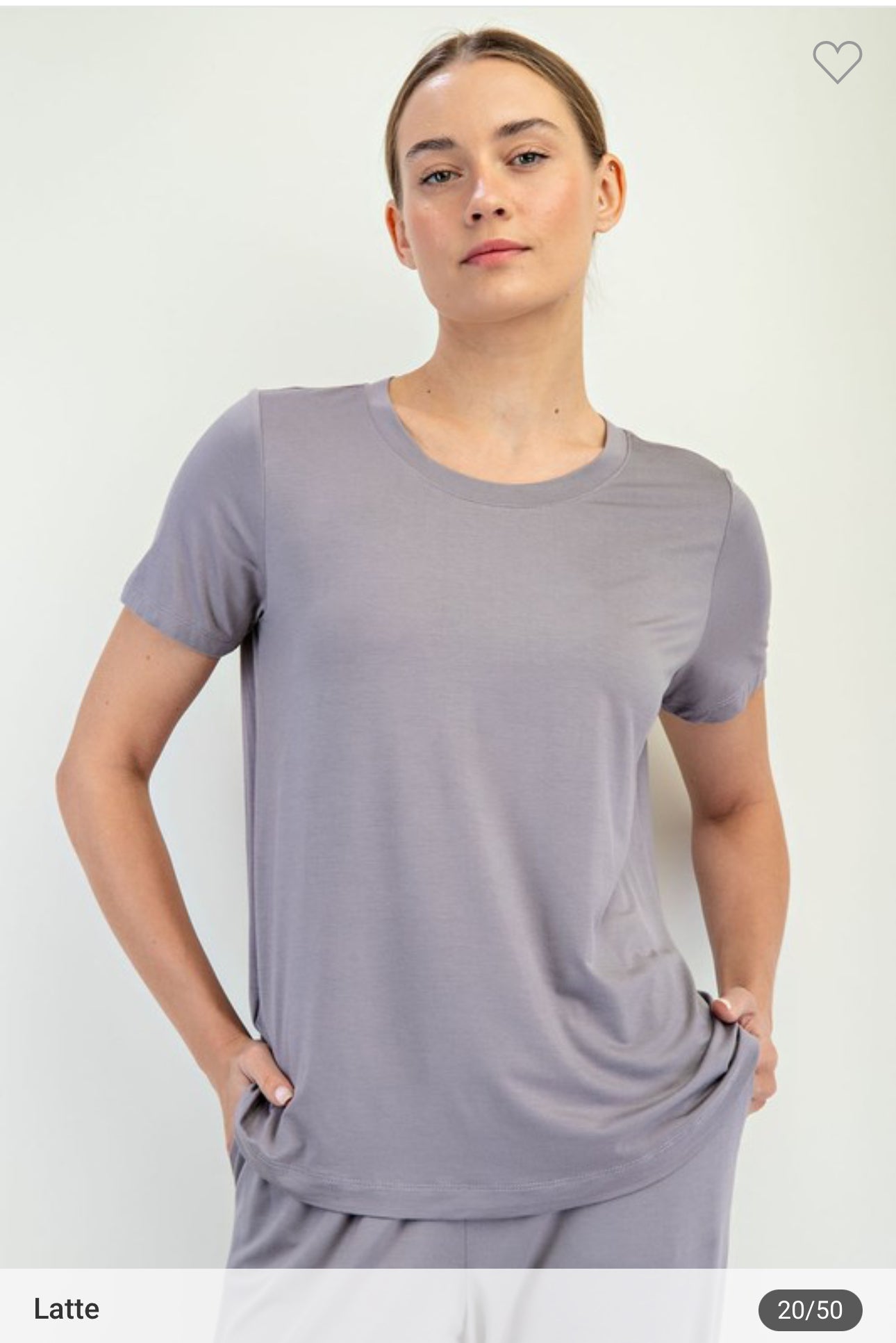 Viscose Modal Short Sleeve Top