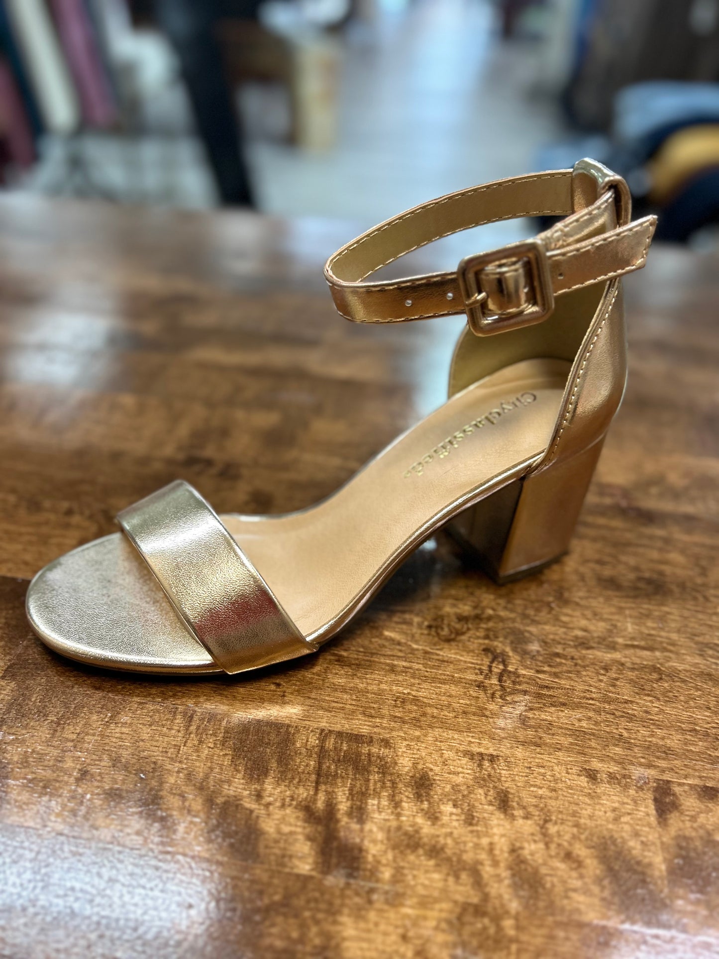 LP-Silver Strappy Heels - Talk of the Town