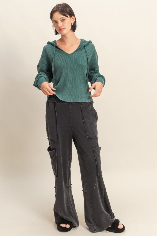 Oversized Utility Lounge Pants with Pockets