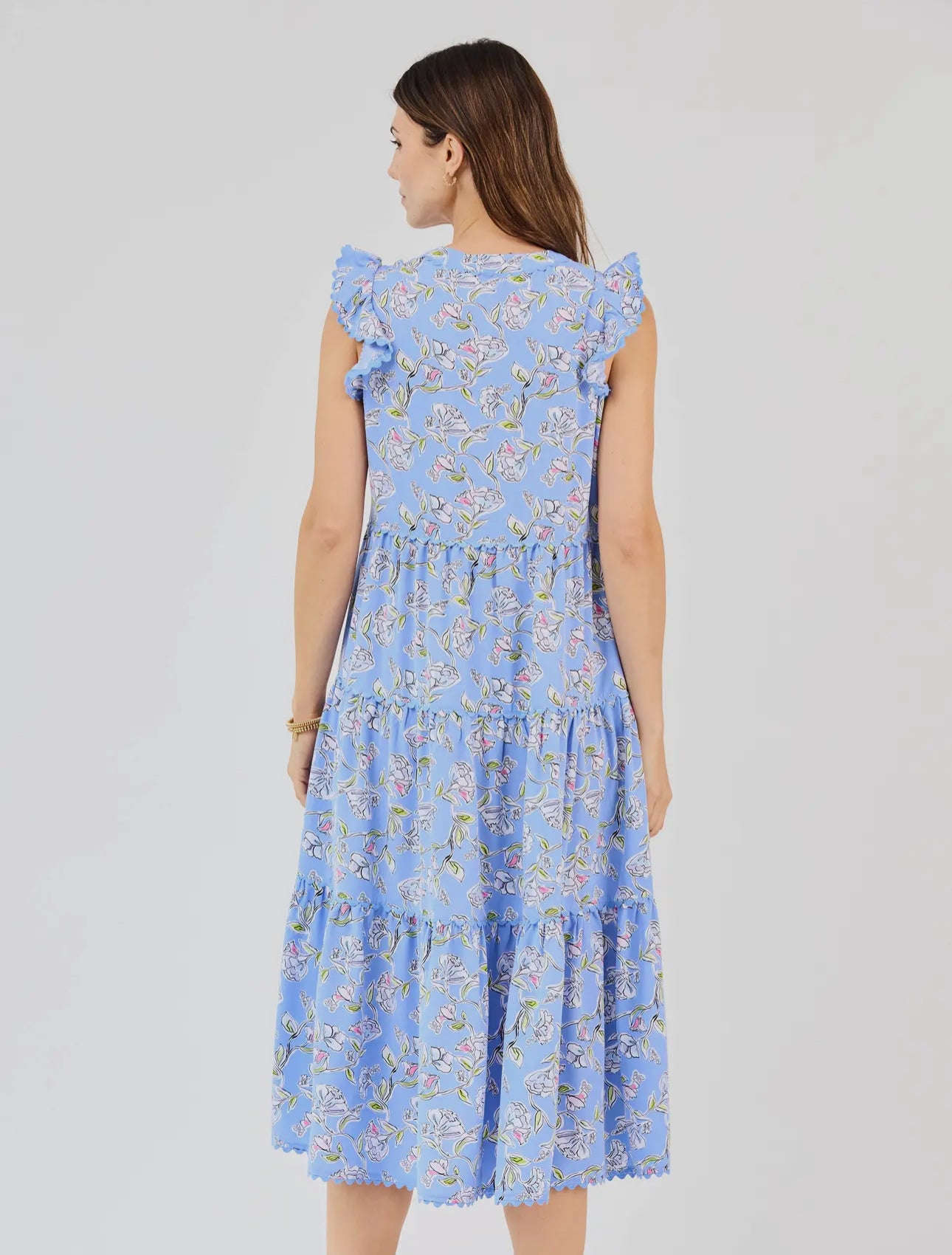 Kari Pretty Petals Blue Dress
