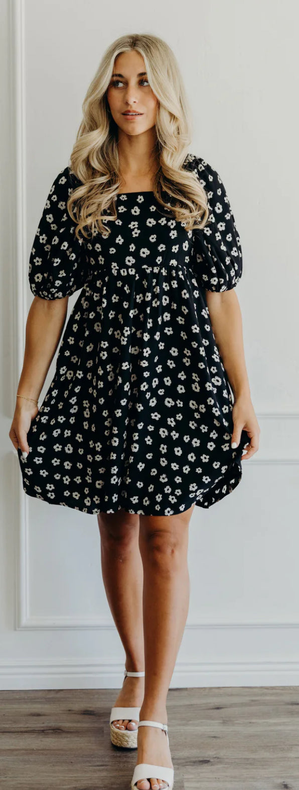 THE TATUM IN MUTED FLORAL DRESS