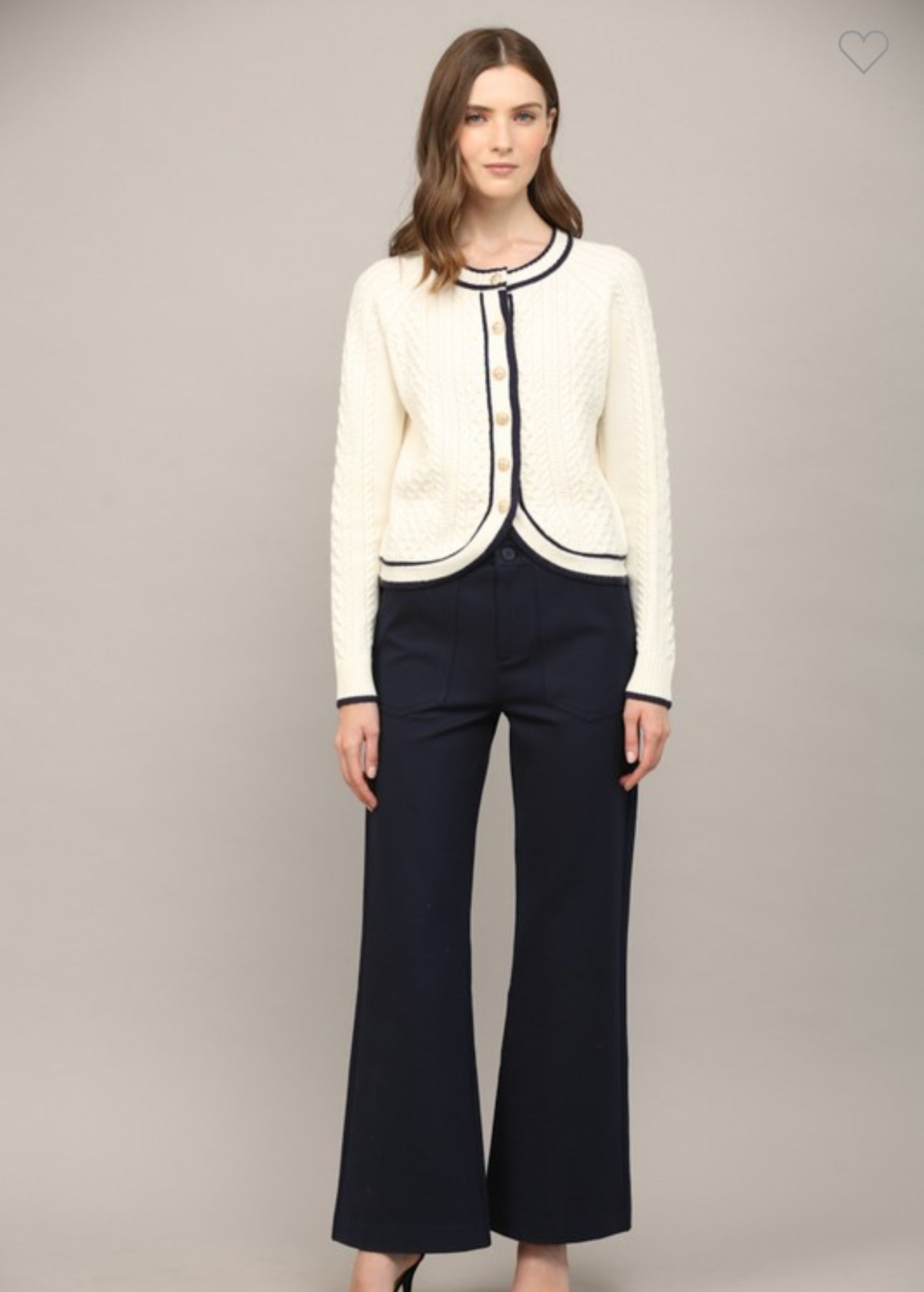 Classy Cable Knit Cardigan
