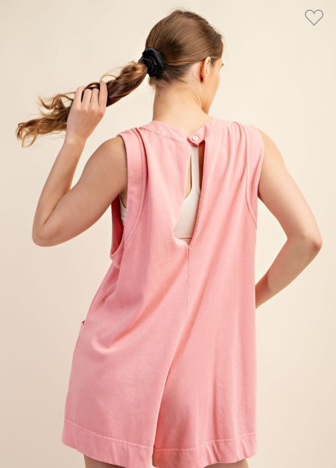 Cotton Poly Romper