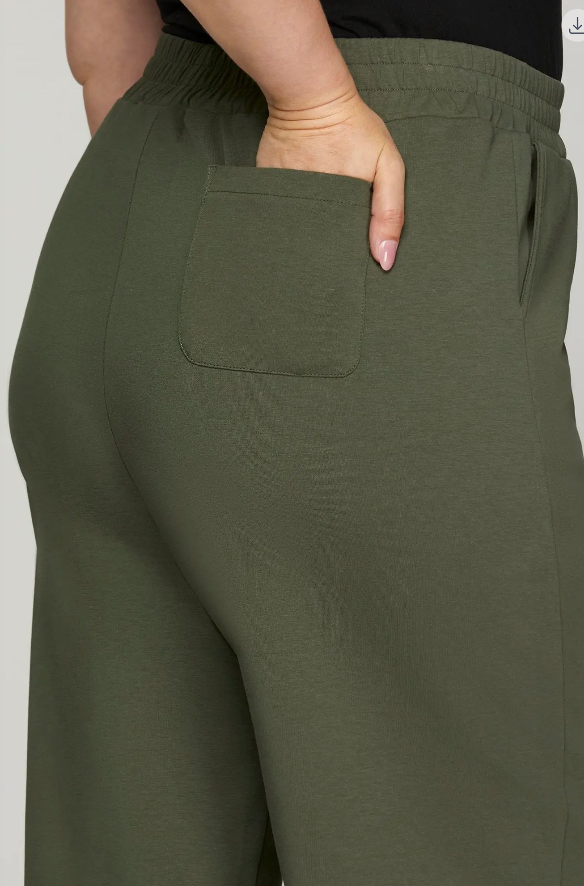 Plus Size Scuba Knit Long Pants