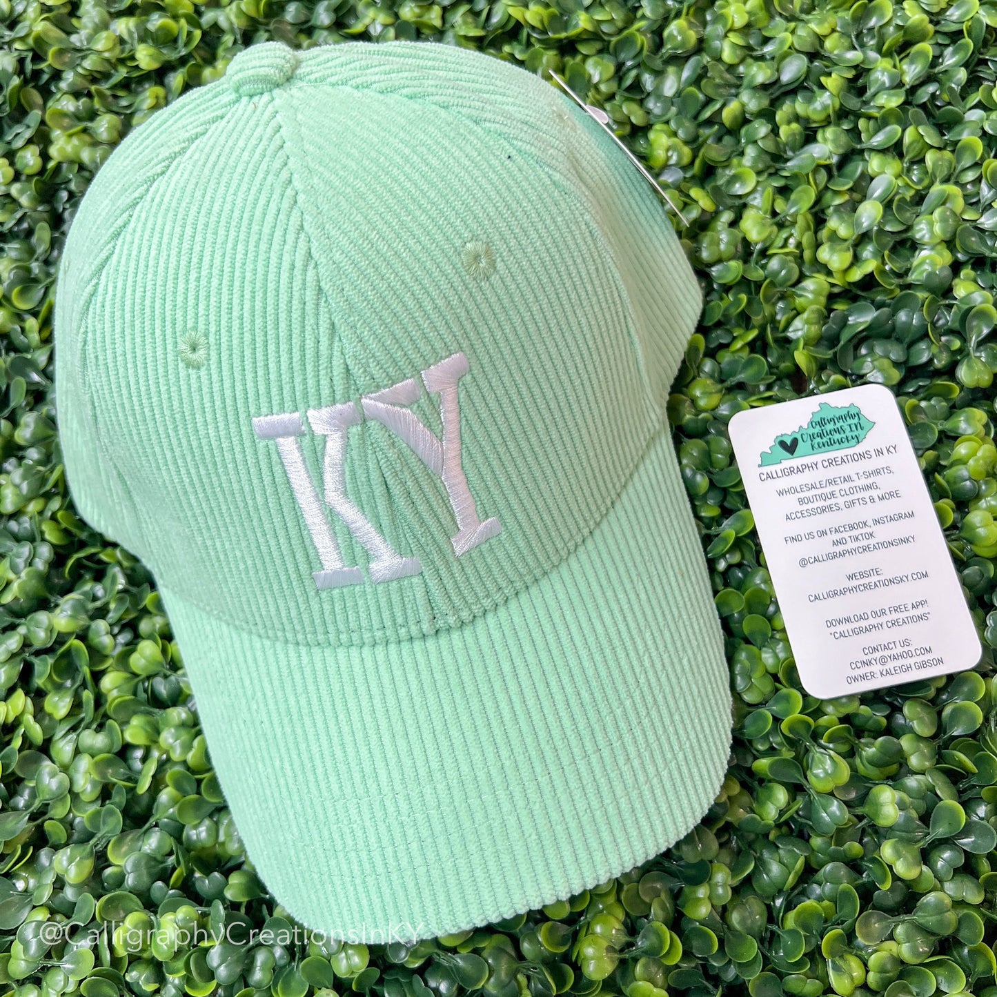 Mint | KY Corduroy Hat - Talk of the Town