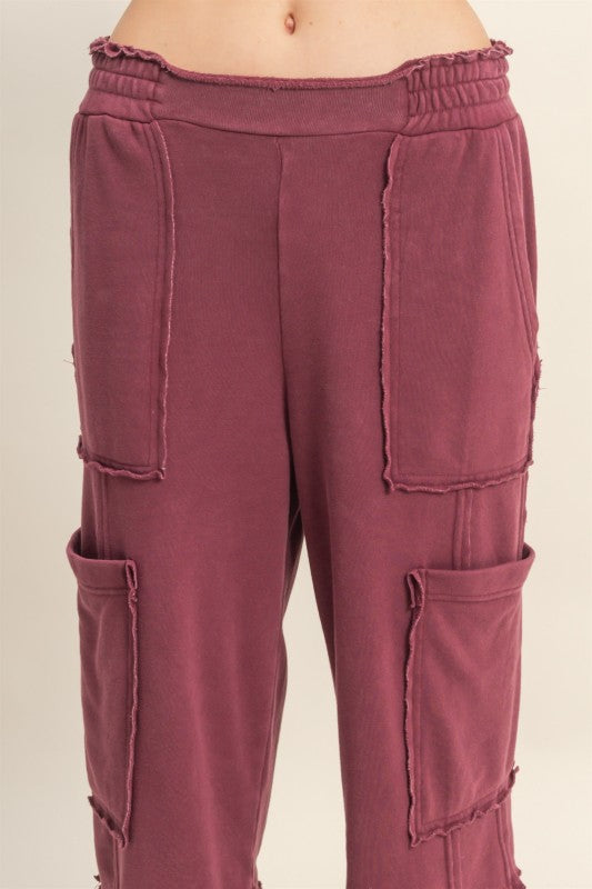 Oversized Utility Lounge Pants with Pockets