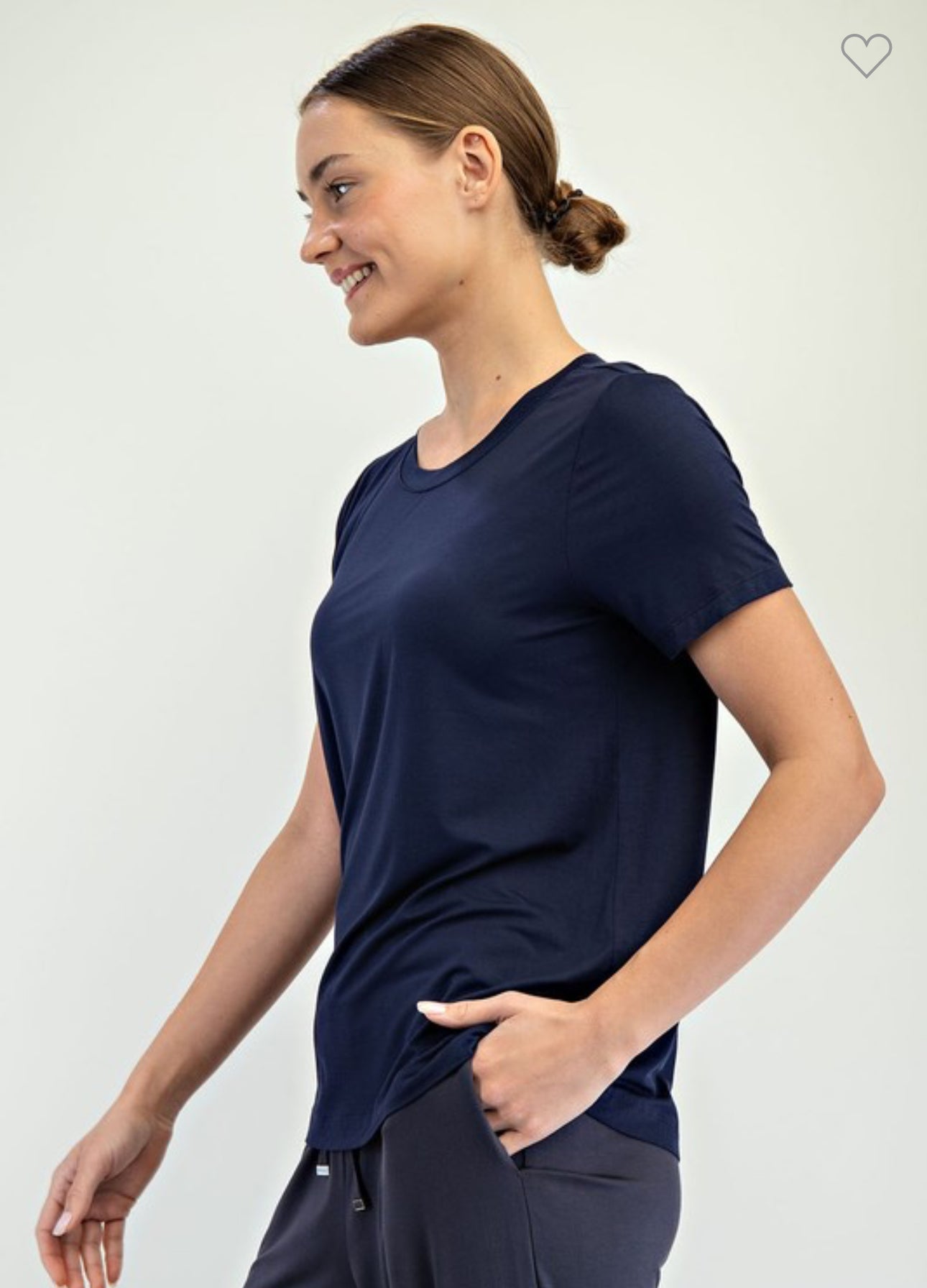 Viscose Modal Short Sleeve Top