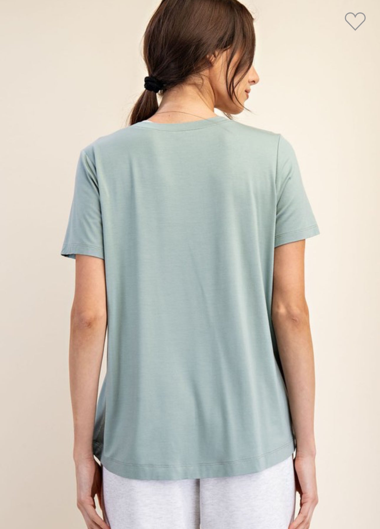 Viscose Modal Short Sleeve Top