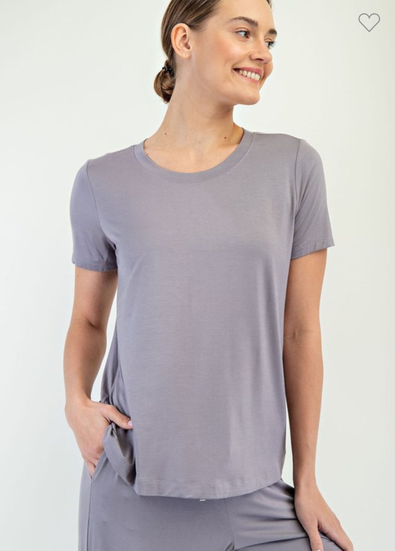 Viscose Modal Short Sleeve Top