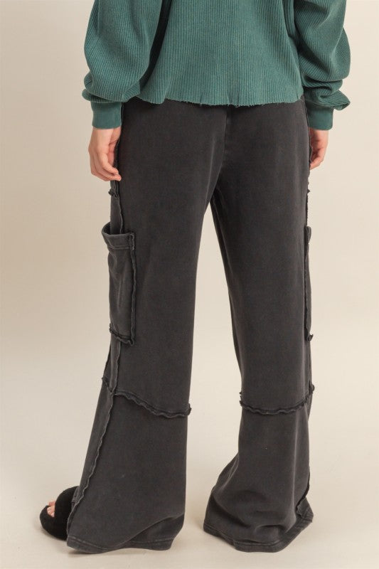 Oversized Utility Lounge Pants with Pockets