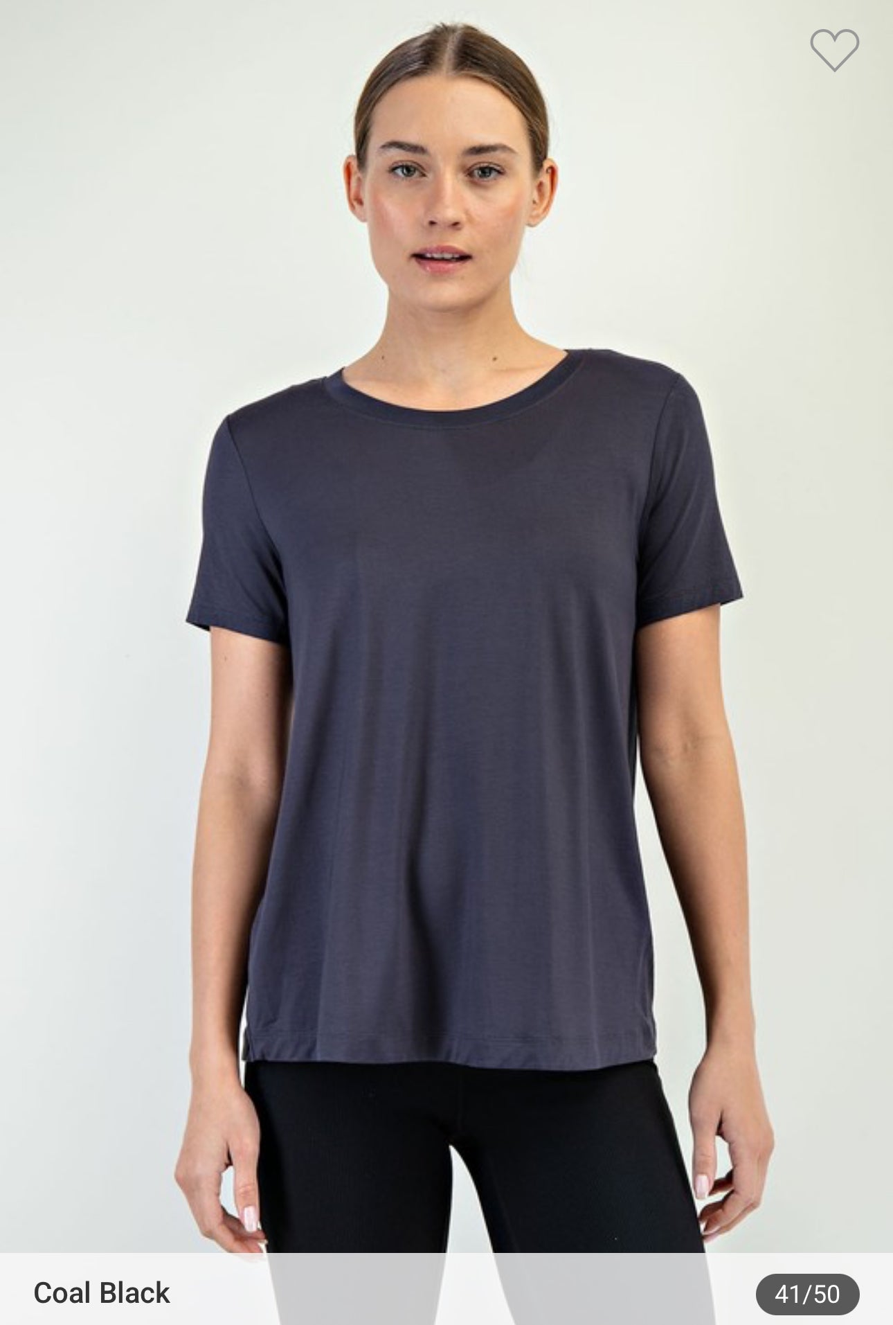 Viscose Modal Short Sleeve Top