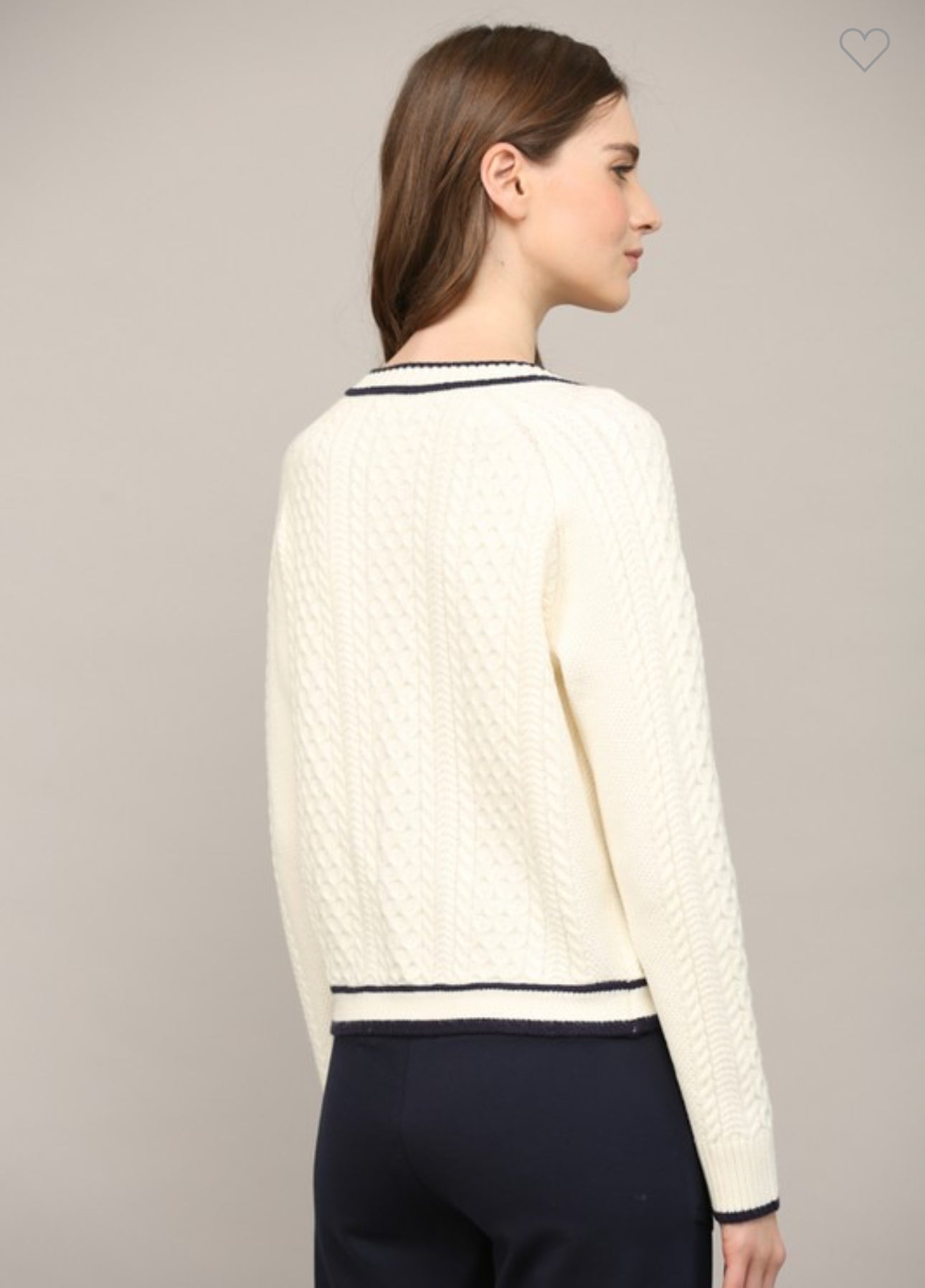 Classy Cable Knit Cardigan