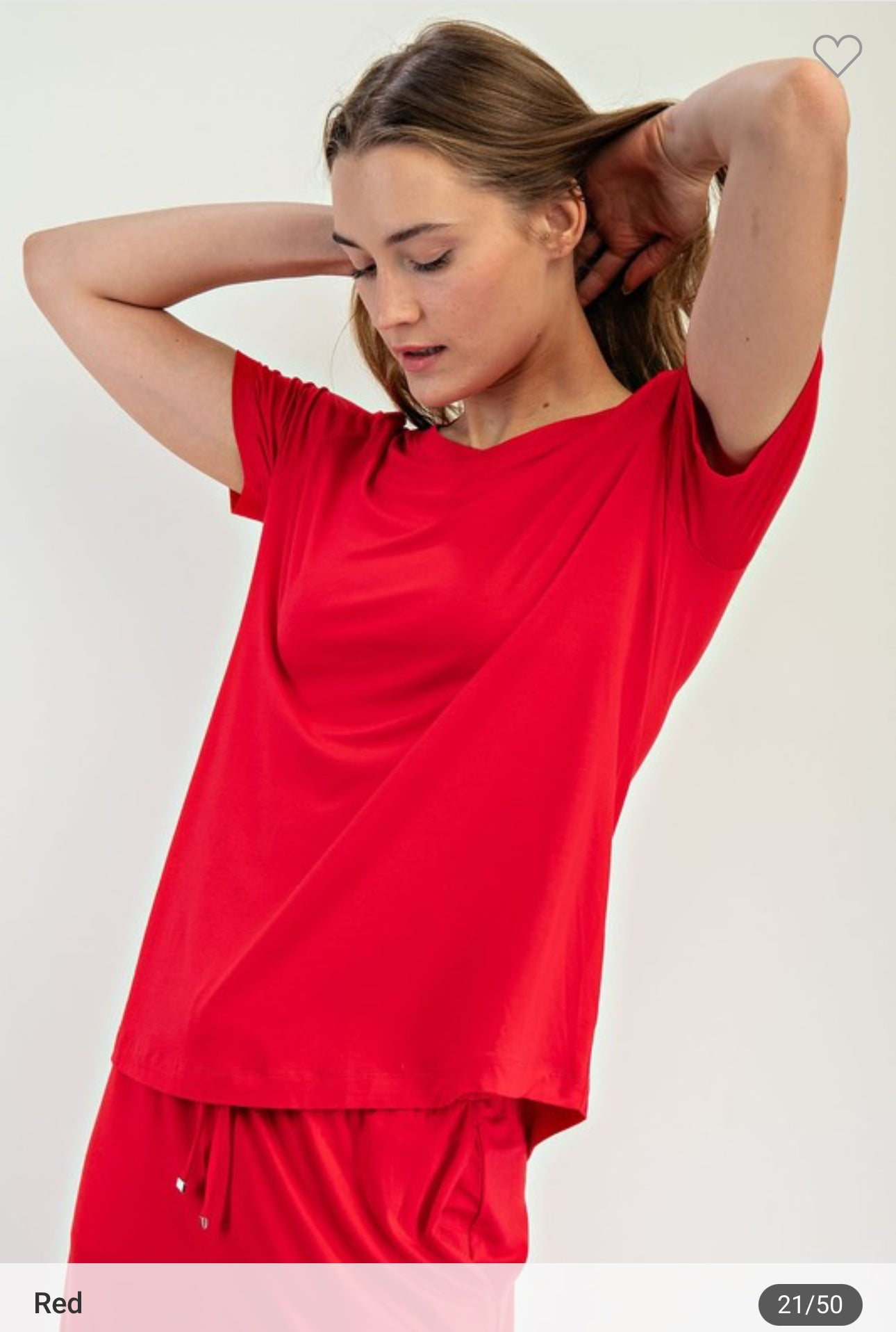 Viscose Modal Short Sleeve Top