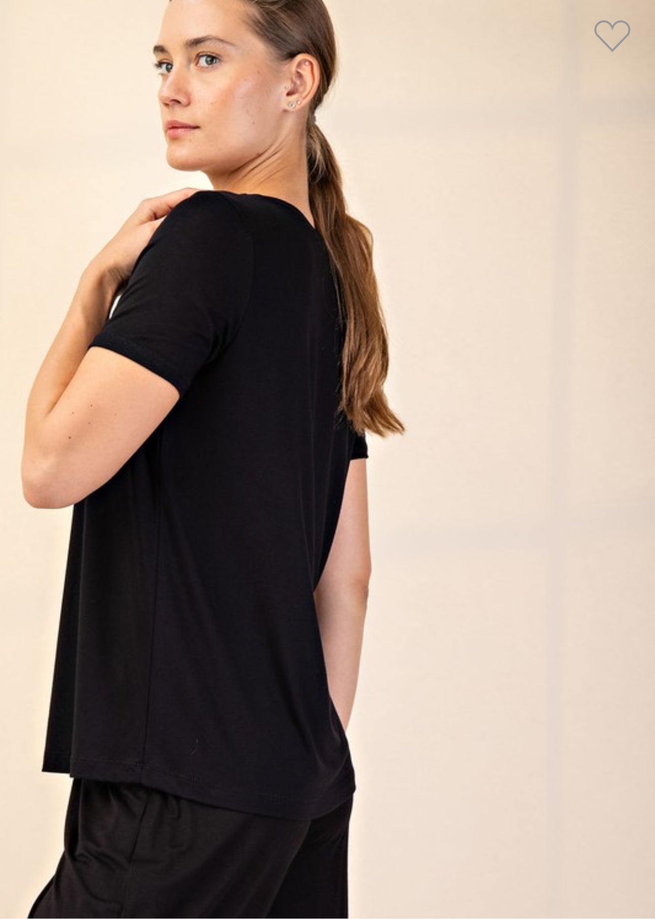 Viscose Modal Short Sleeve Top