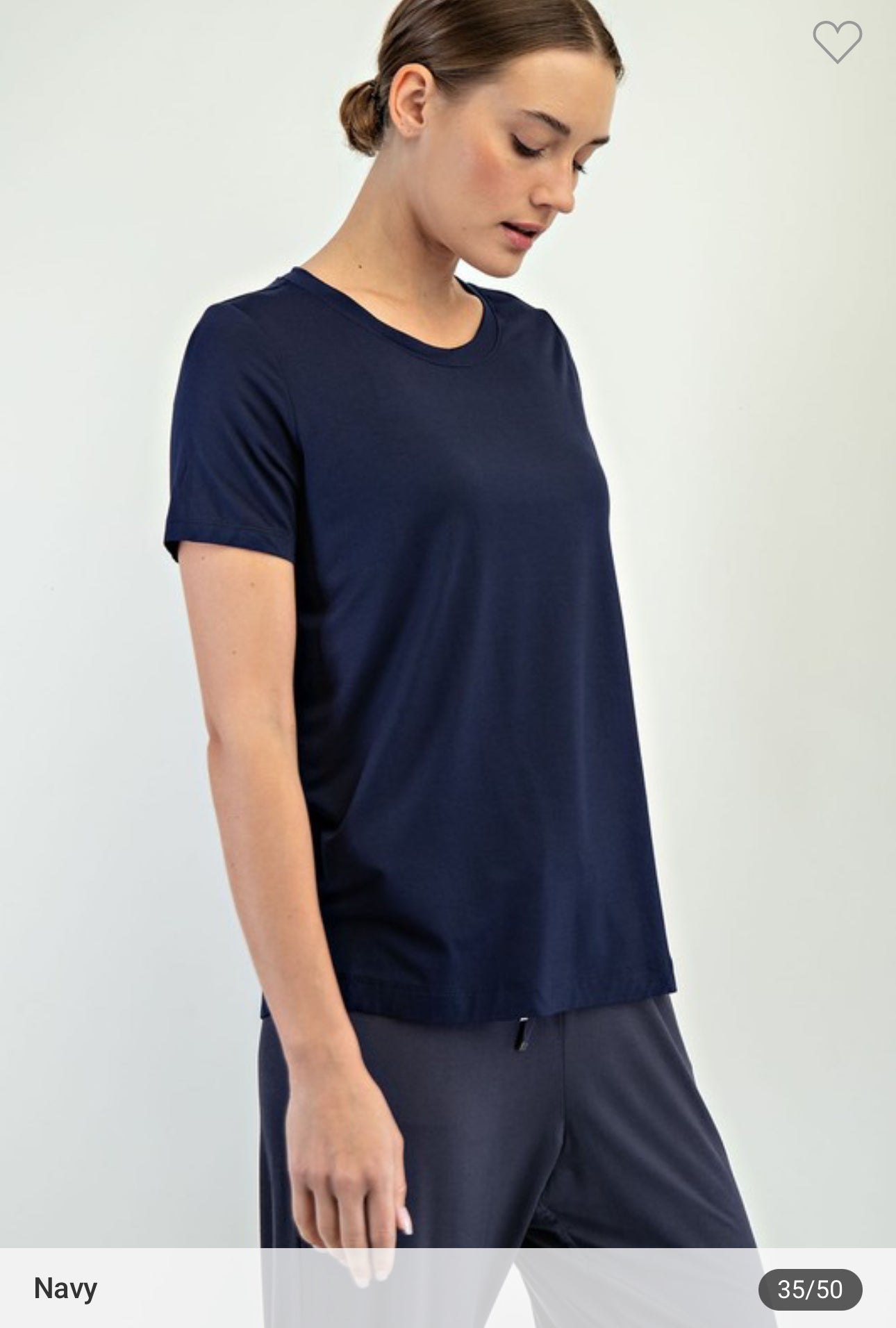 Viscose Modal Short Sleeve Top