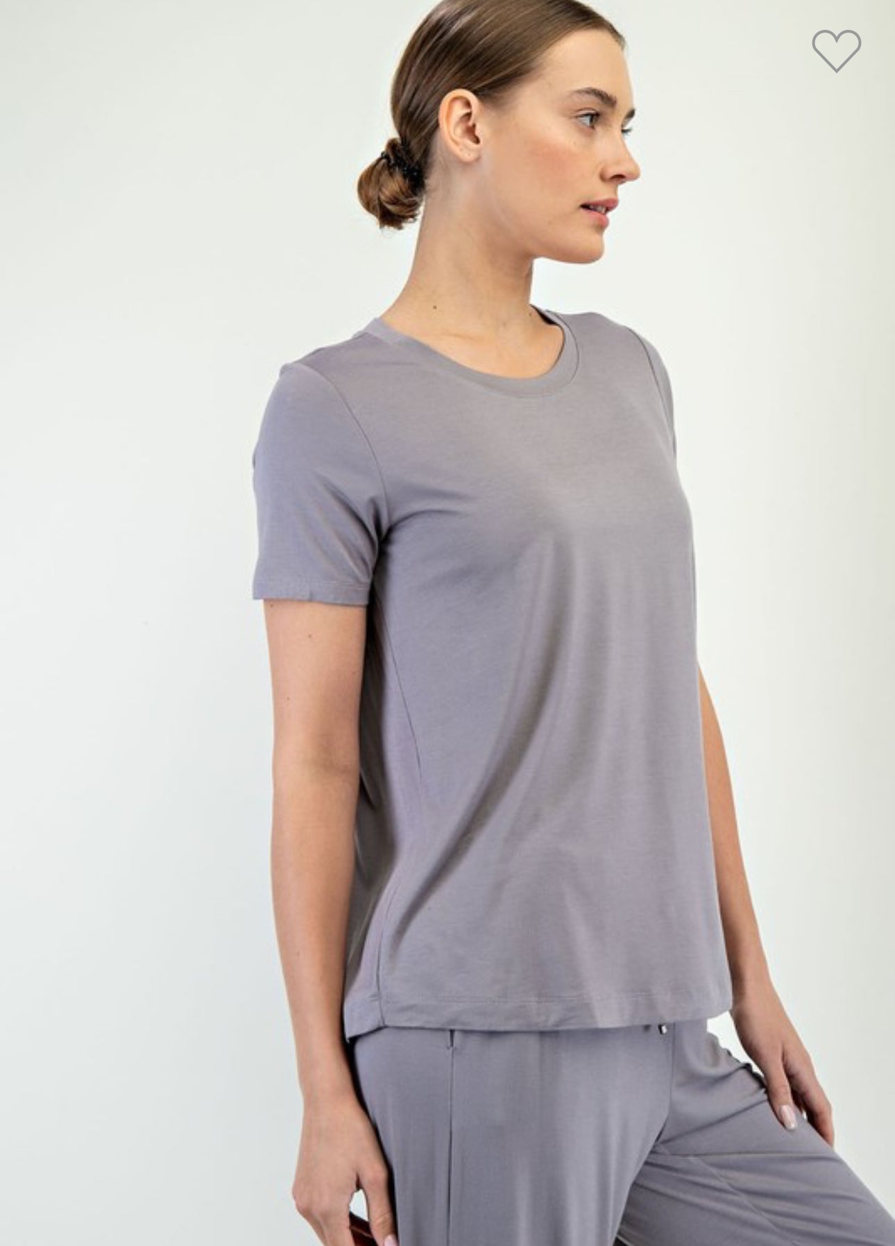 Viscose Modal Short Sleeve Top