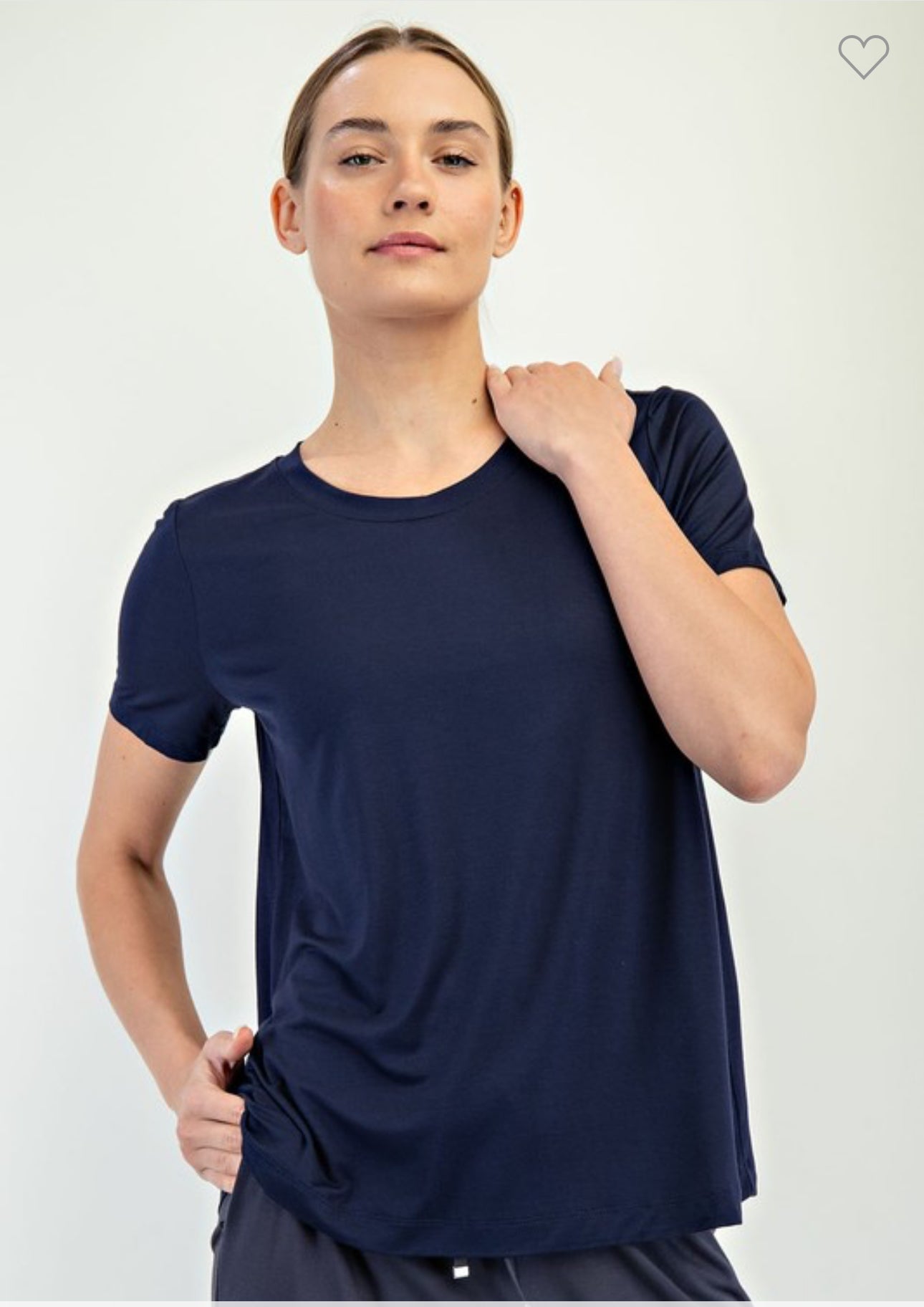 Viscose Modal Short Sleeve Top