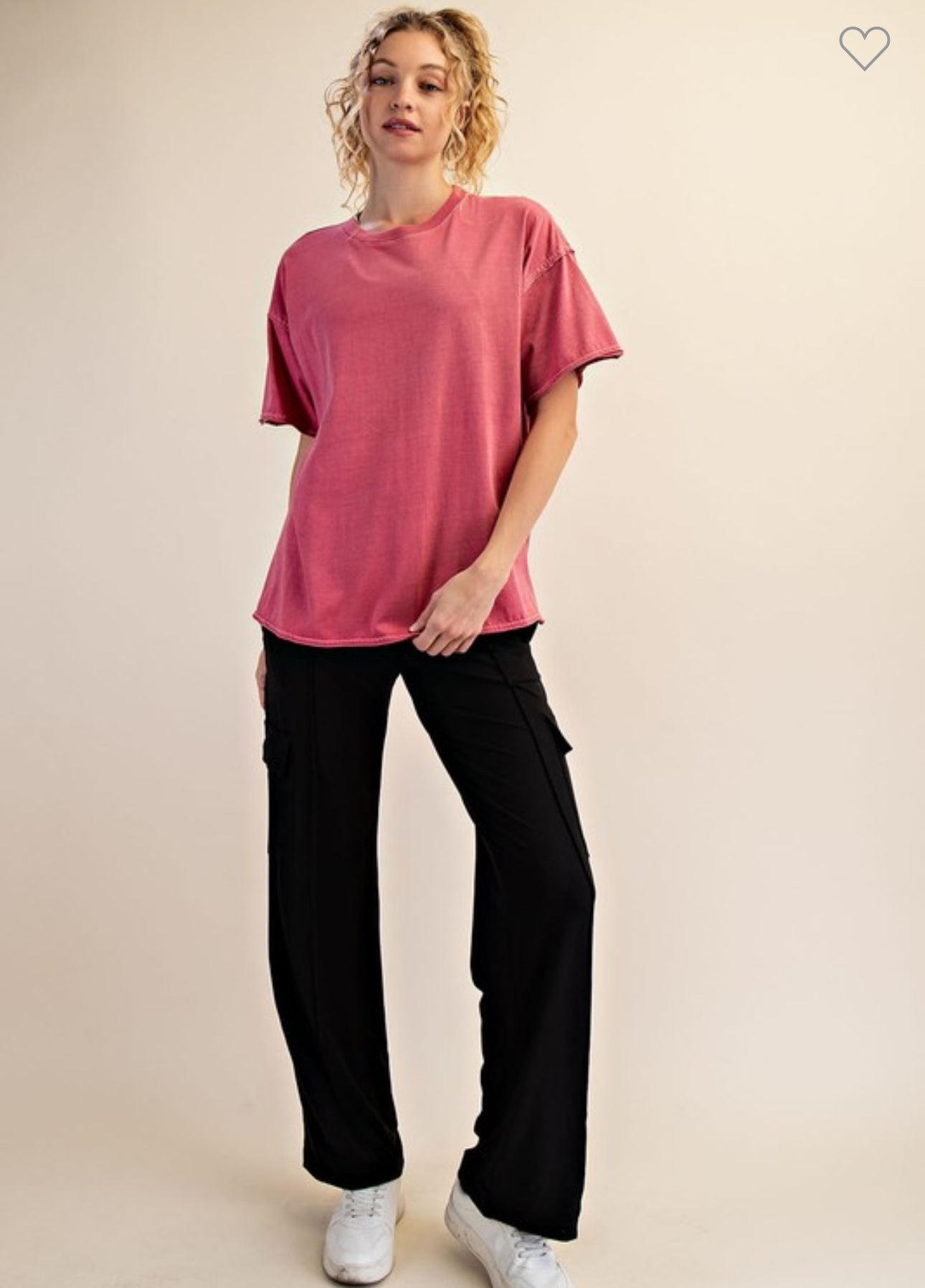 Washed Boxy Cotton Tee