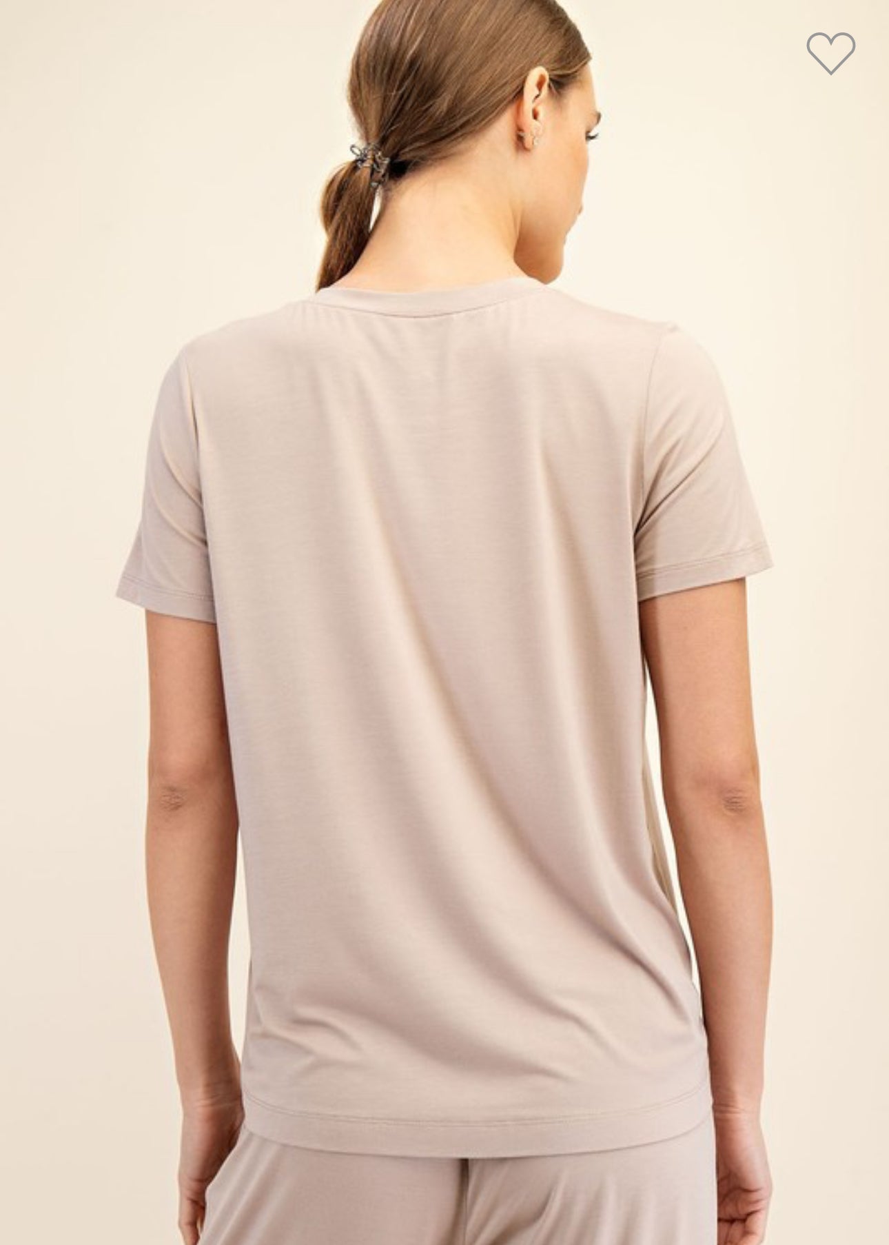 Viscose Modal Short Sleeve Top