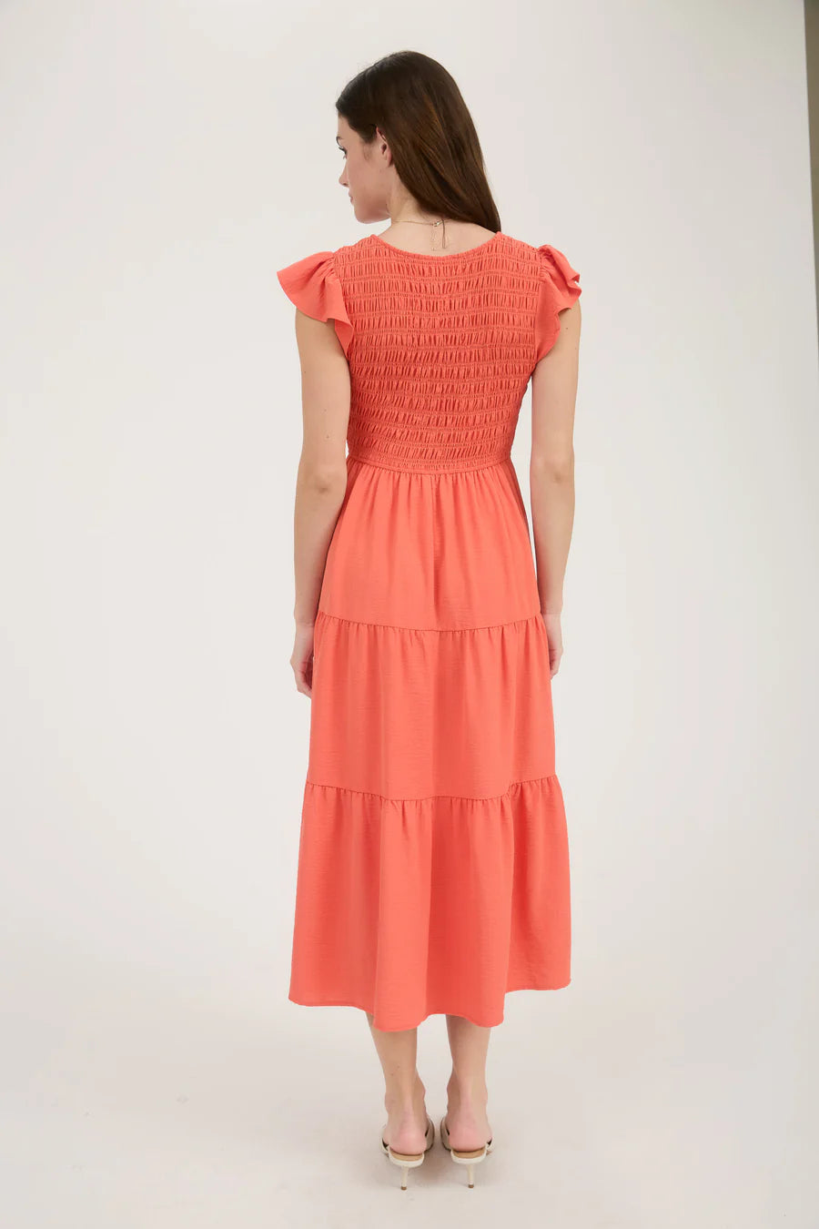 Flutter Sleeve Maxi Dress