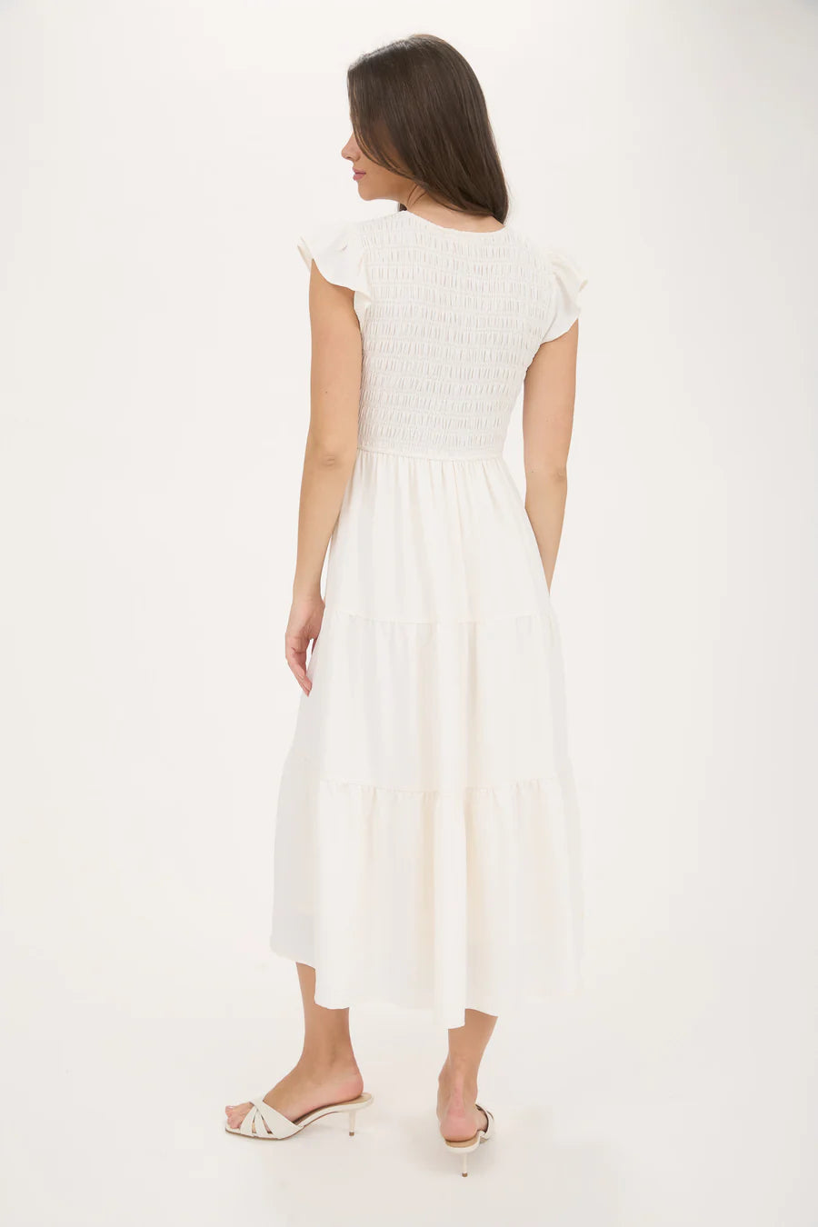 Flutter Sleeve Maxi Dress