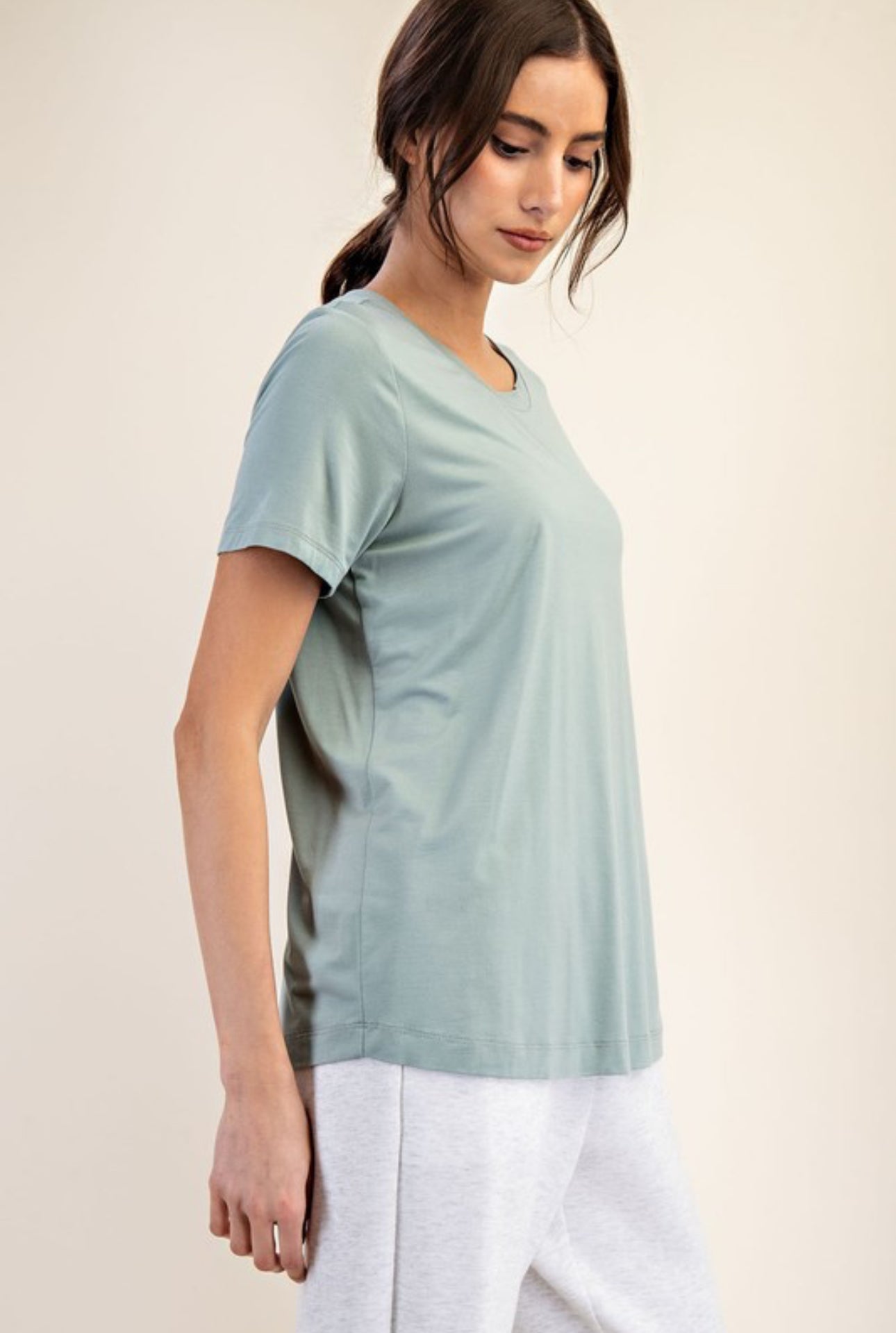 Viscose Modal Short Sleeve Top