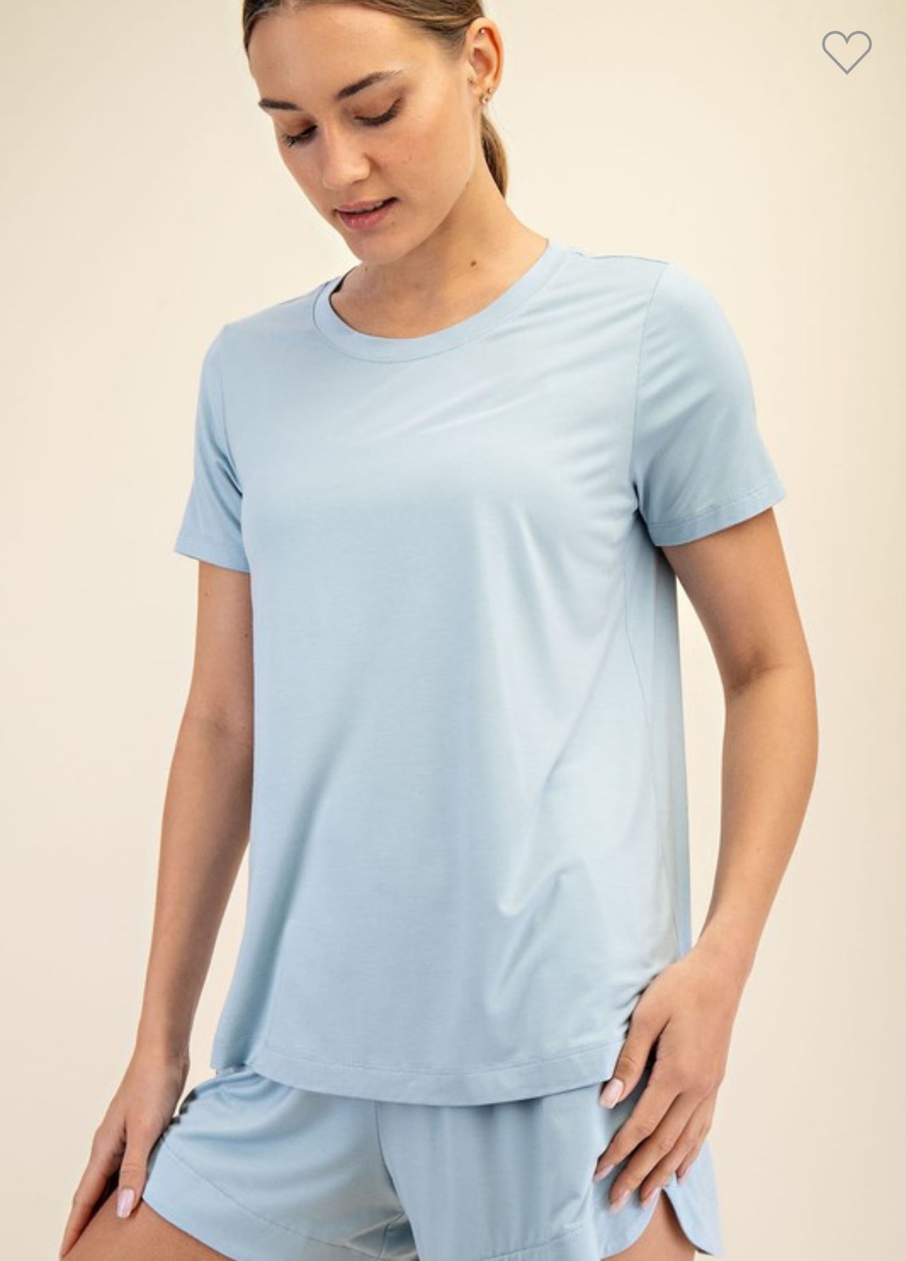 Viscose Modal Short Sleeve Top