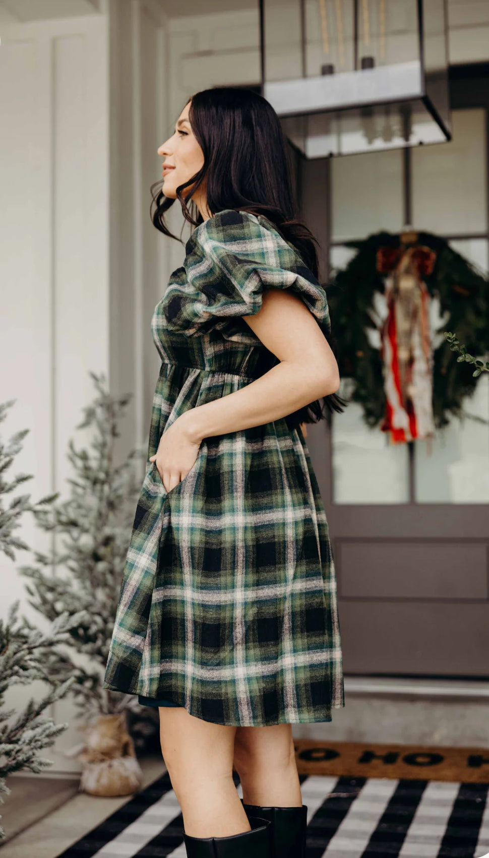 The Tatum Empire Waist Knee Length Dress