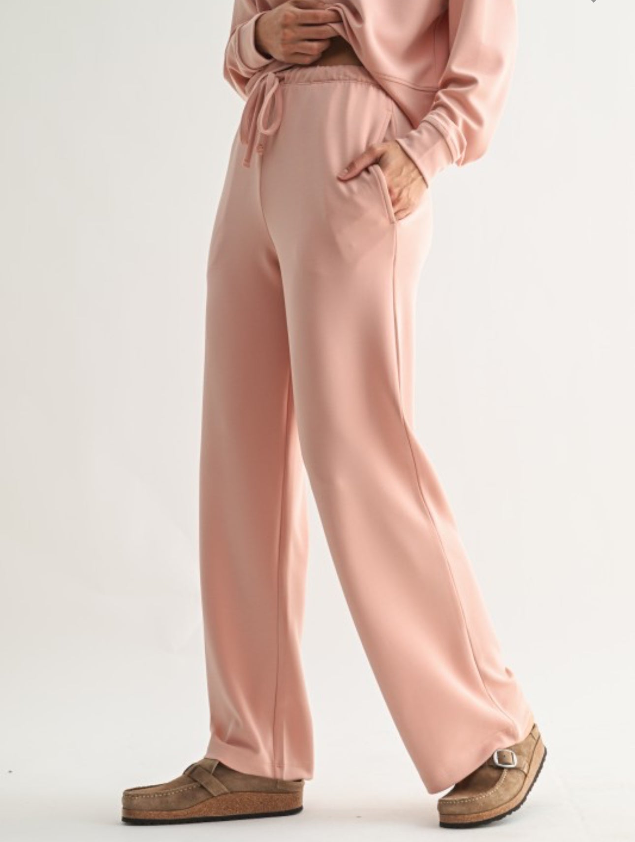 Simple Scuba Wide-leg Pant